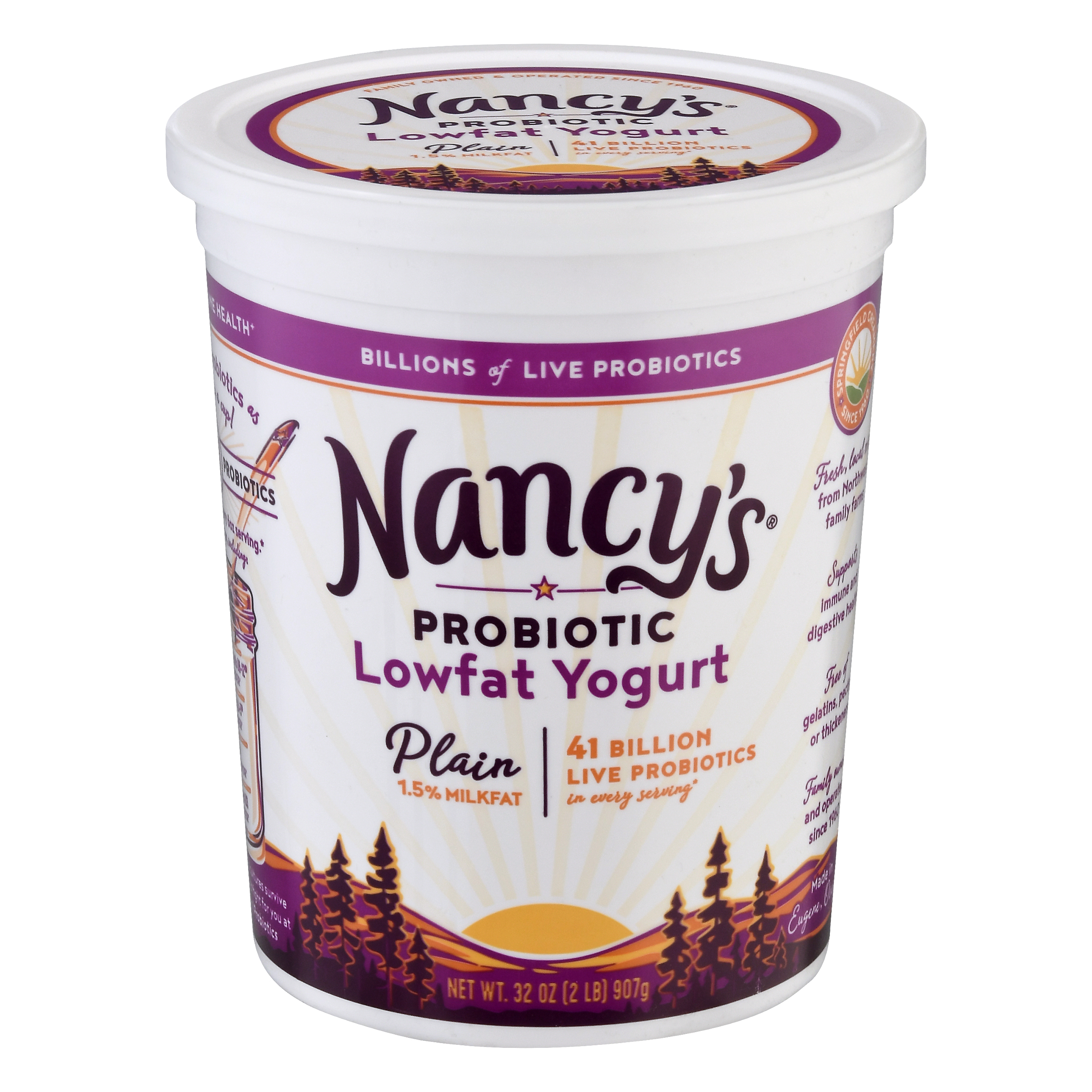 Nancys Probiotic Lowfat Plain Yogurt