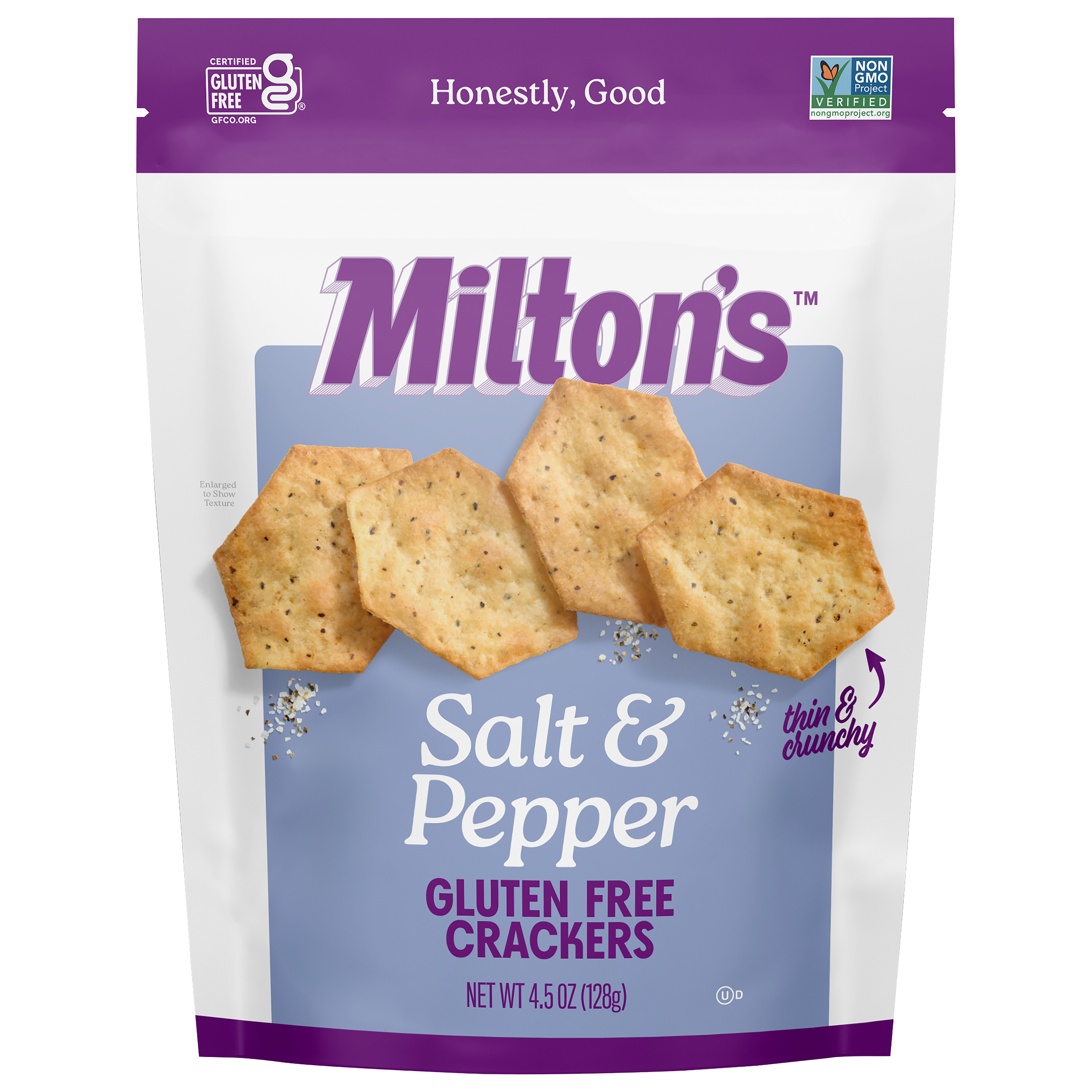 Milton's Gluten Free Crackers - Salt & Pepper,