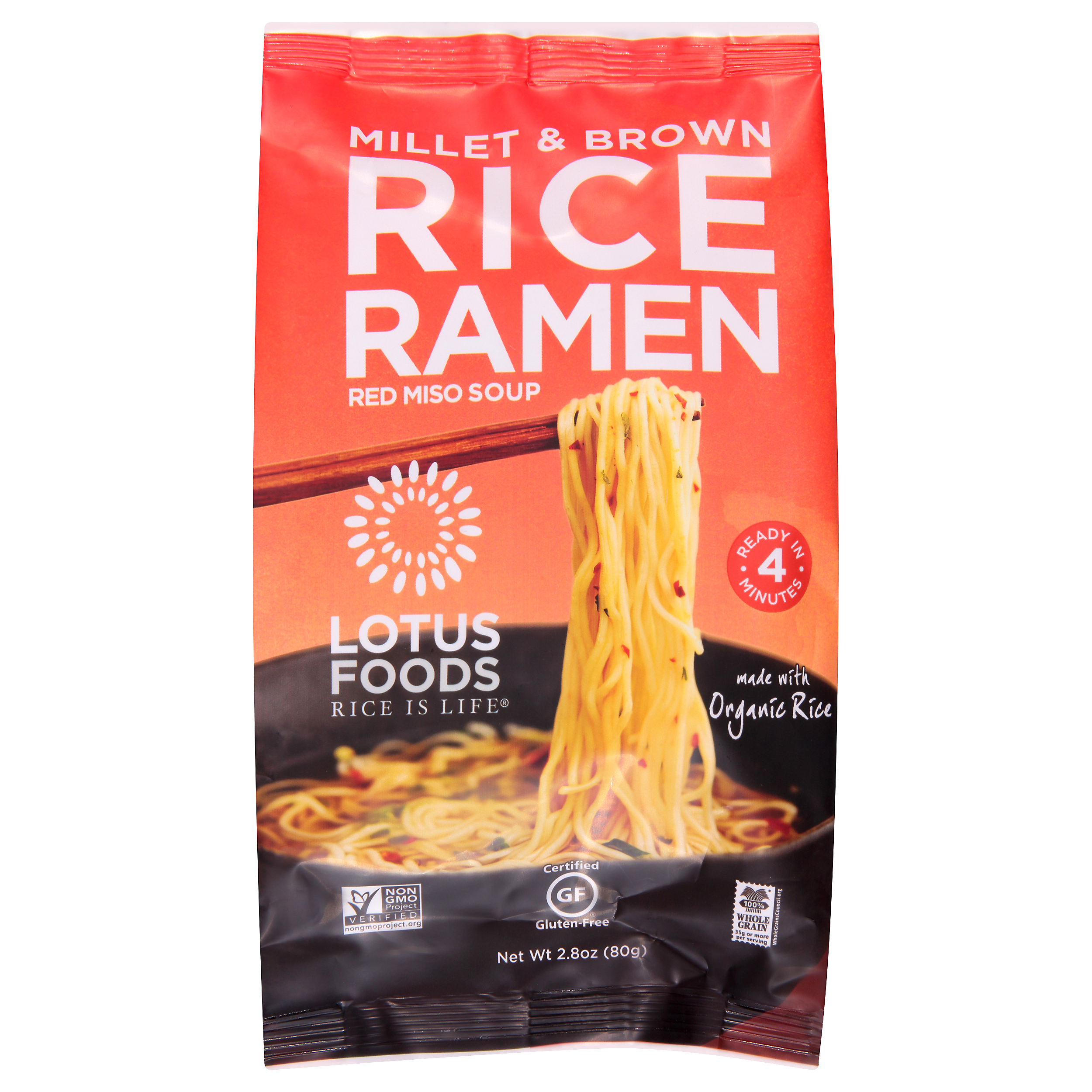 Lotus Foods Rice Ramen Millet & Brown Red Miso Soup