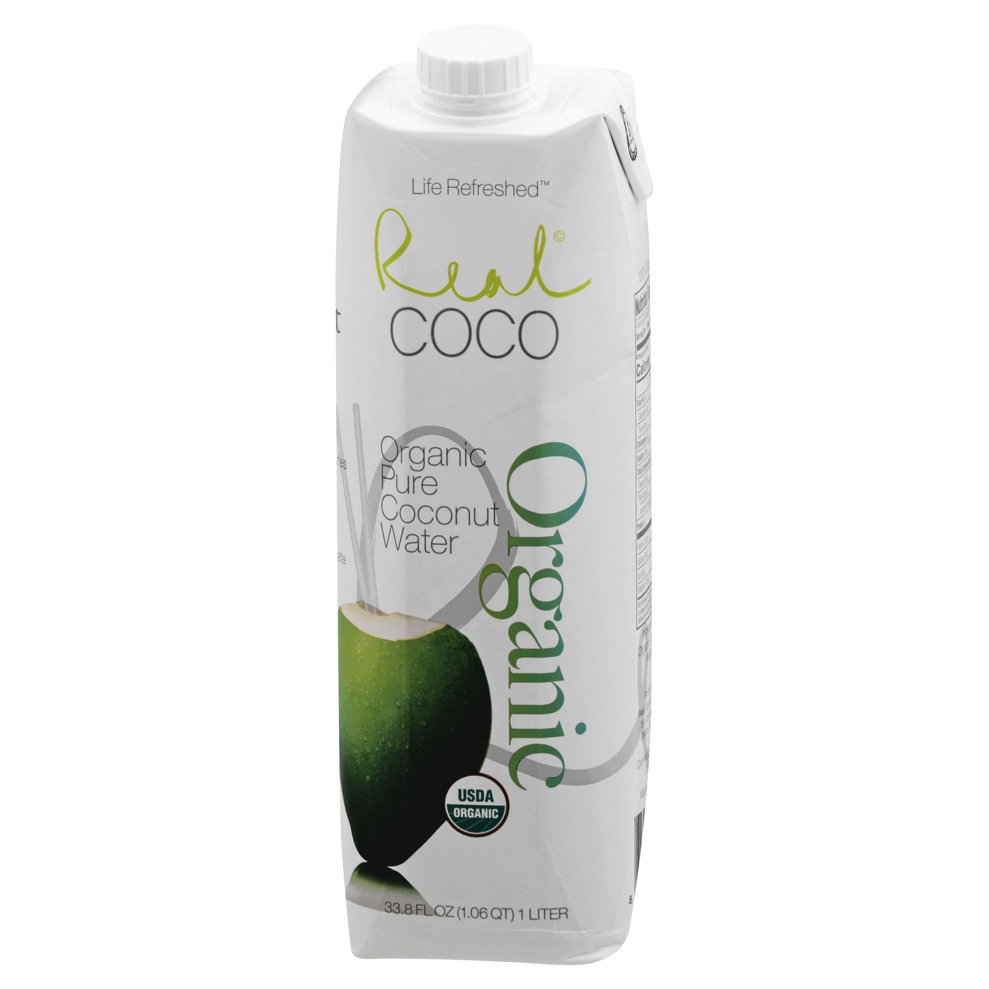 Real Coco Life Refreshed Organic Pure Coconut Water