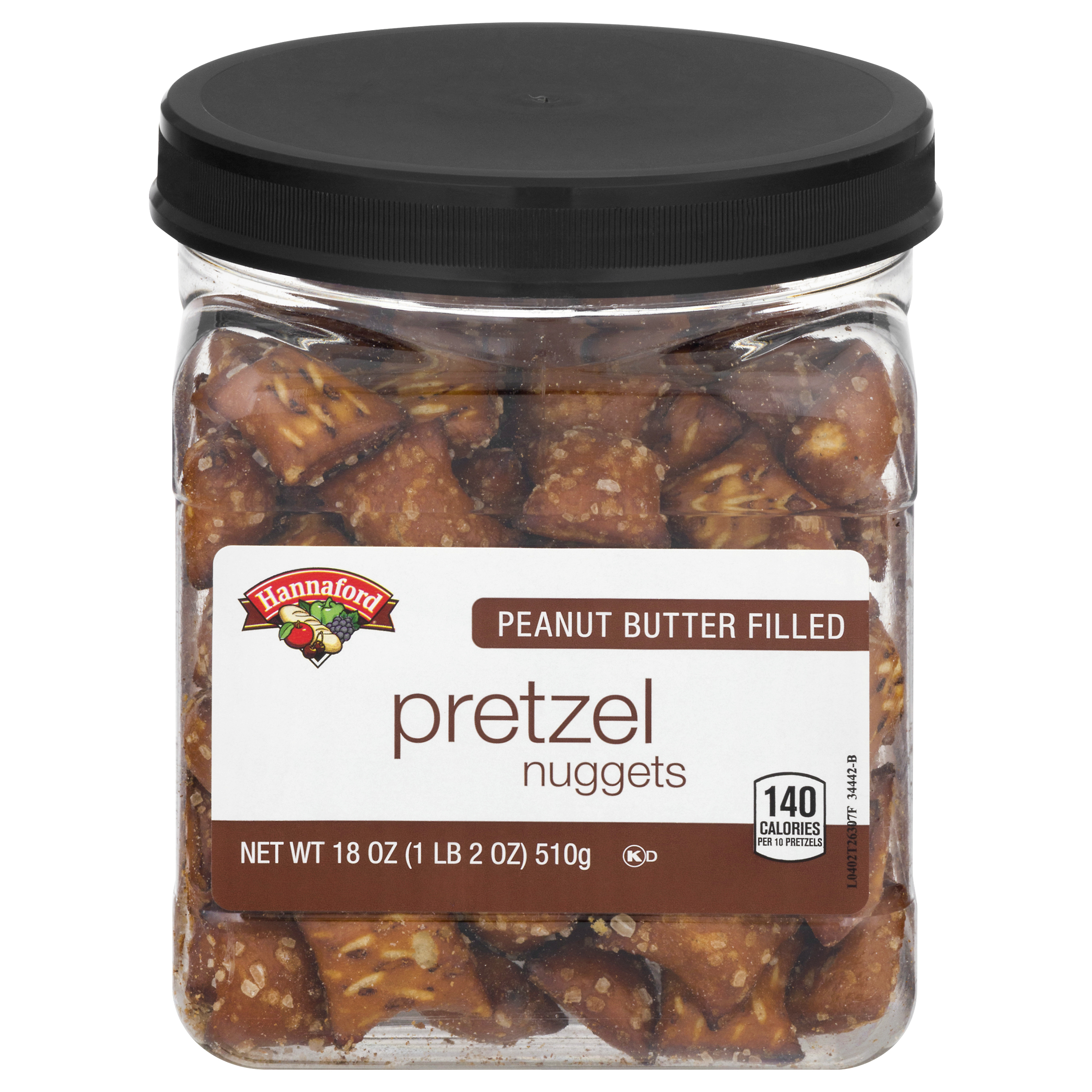 Hannaford Nuggets Peanut Butter Filled Pretzel 18 oz JAR