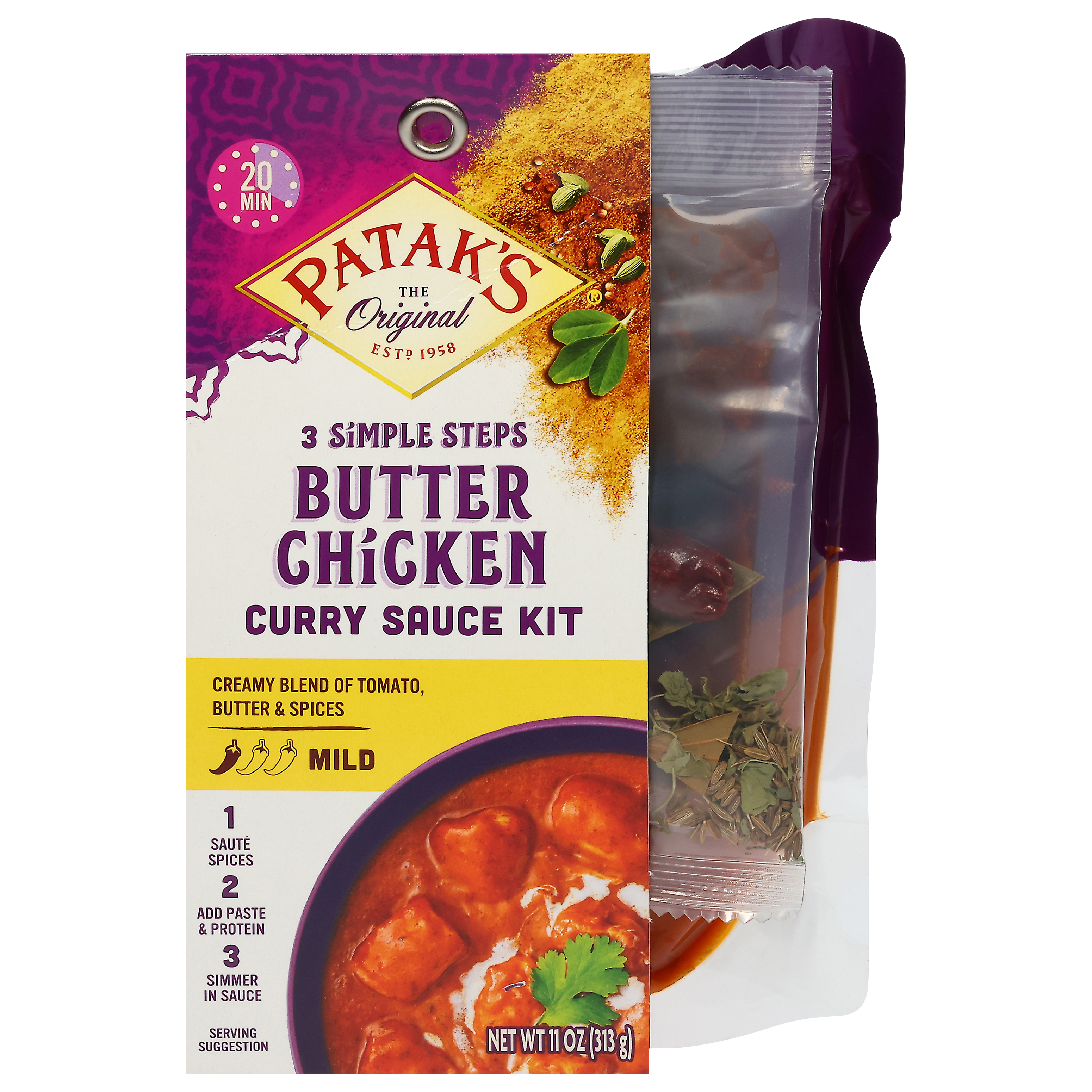 Patak's Mild Butter Chicken Curry Sauce Kit