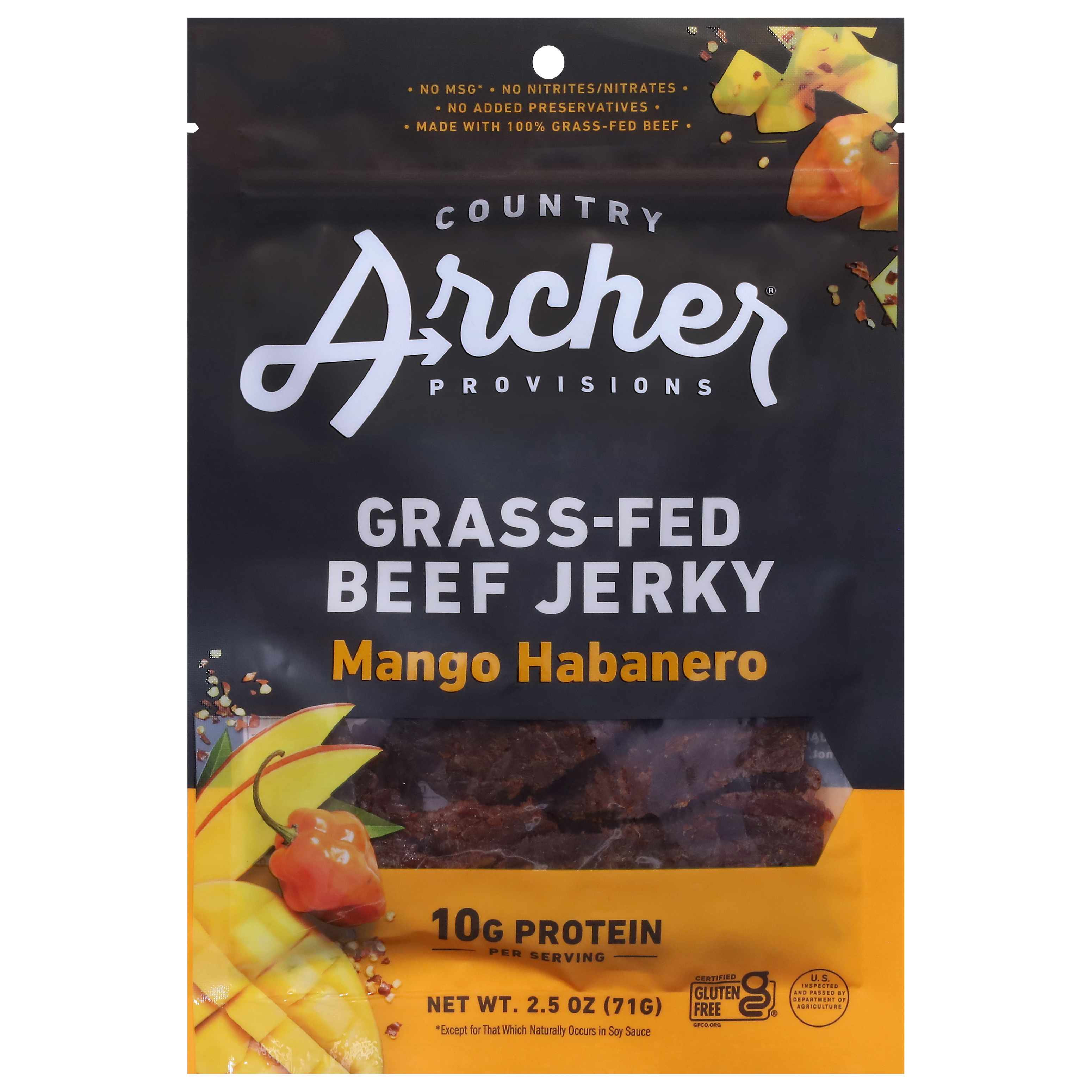 Country Archer Mango Habanero Beef Jerky