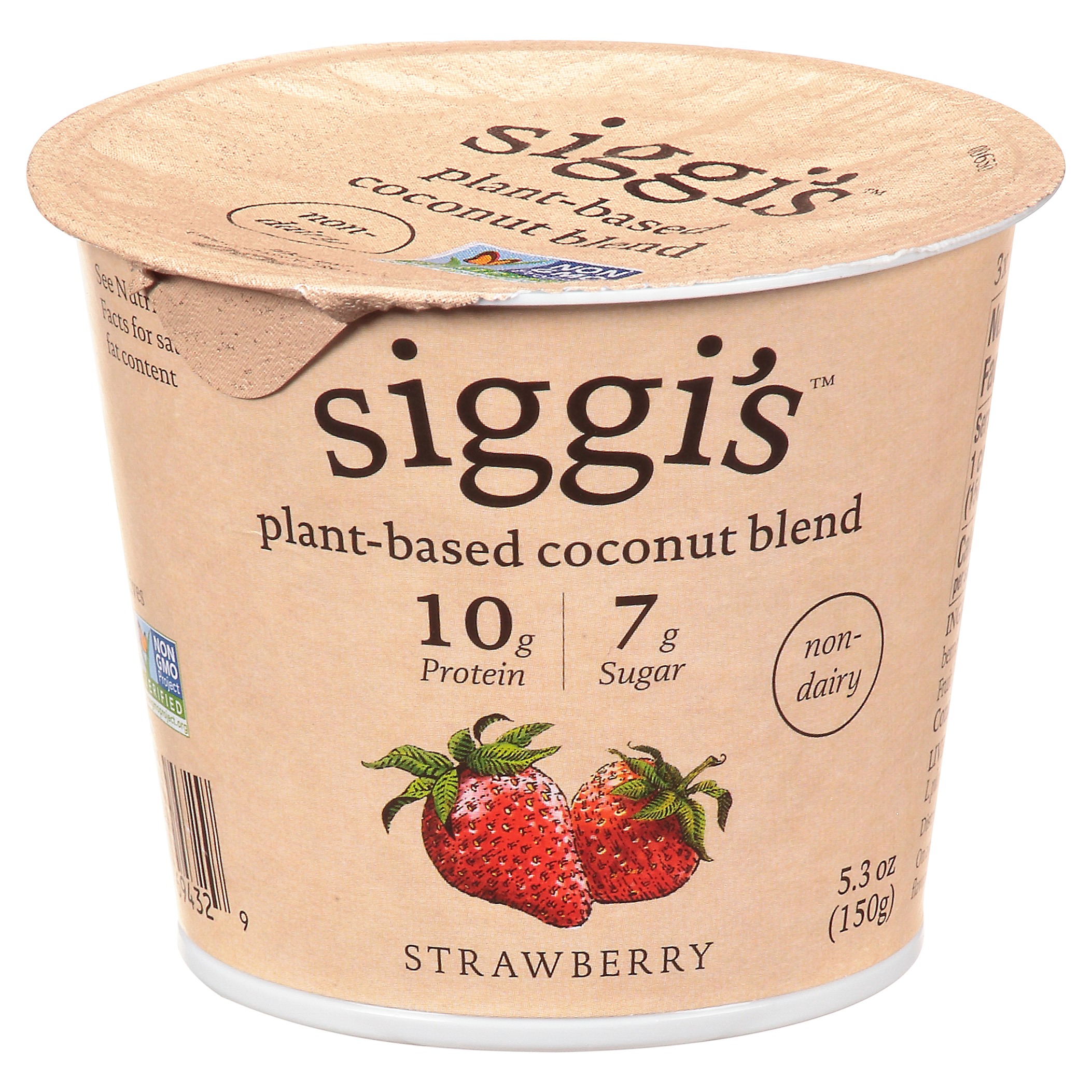 Siggi's Plant-Based Non-Dairy Strawberry Coconut Blend 5.3 oz Cup\Tub