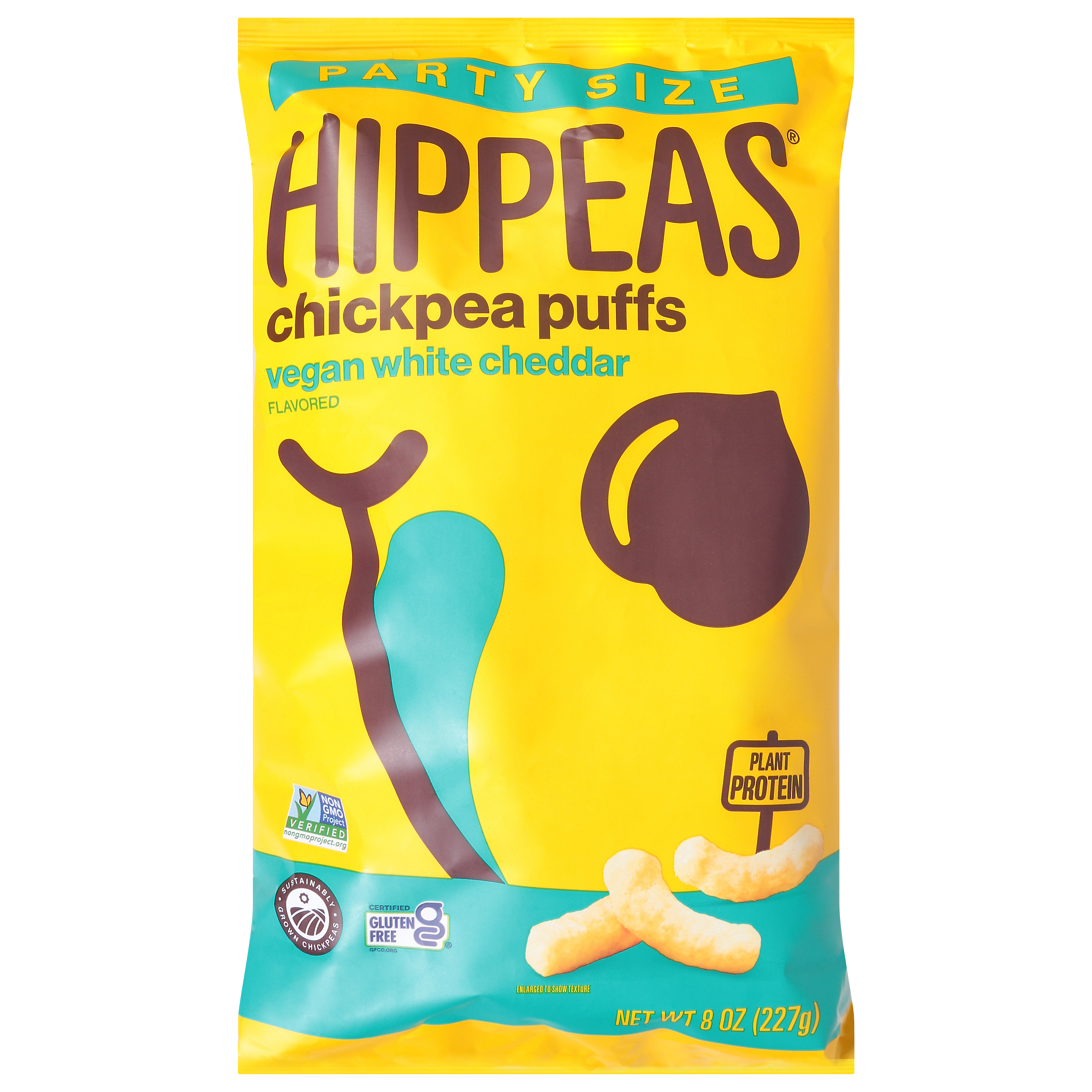 Hippeas Vegan White Cheddar Flavored Chickpea Puffs Party Size