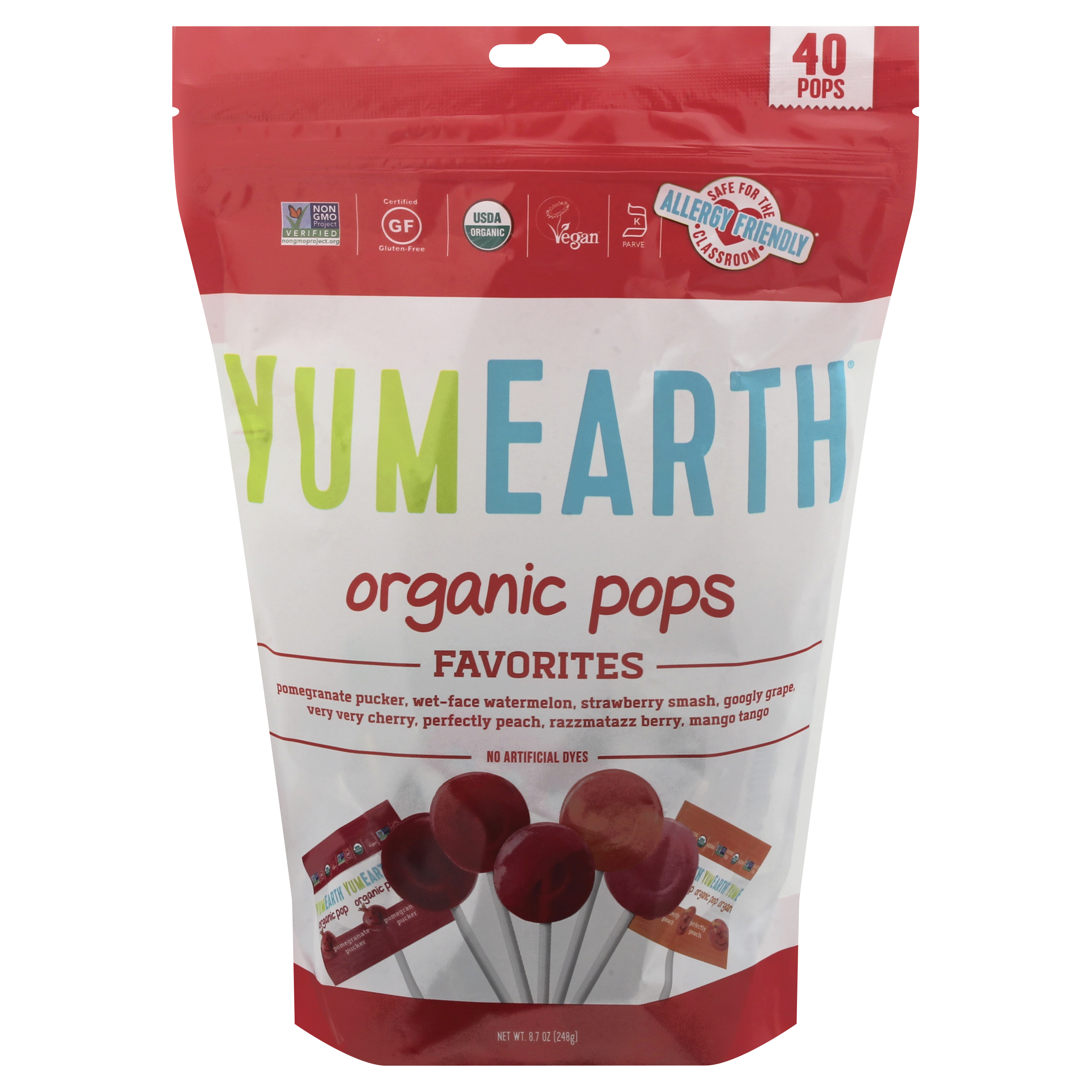 YumEarth Organic Favorites Pops