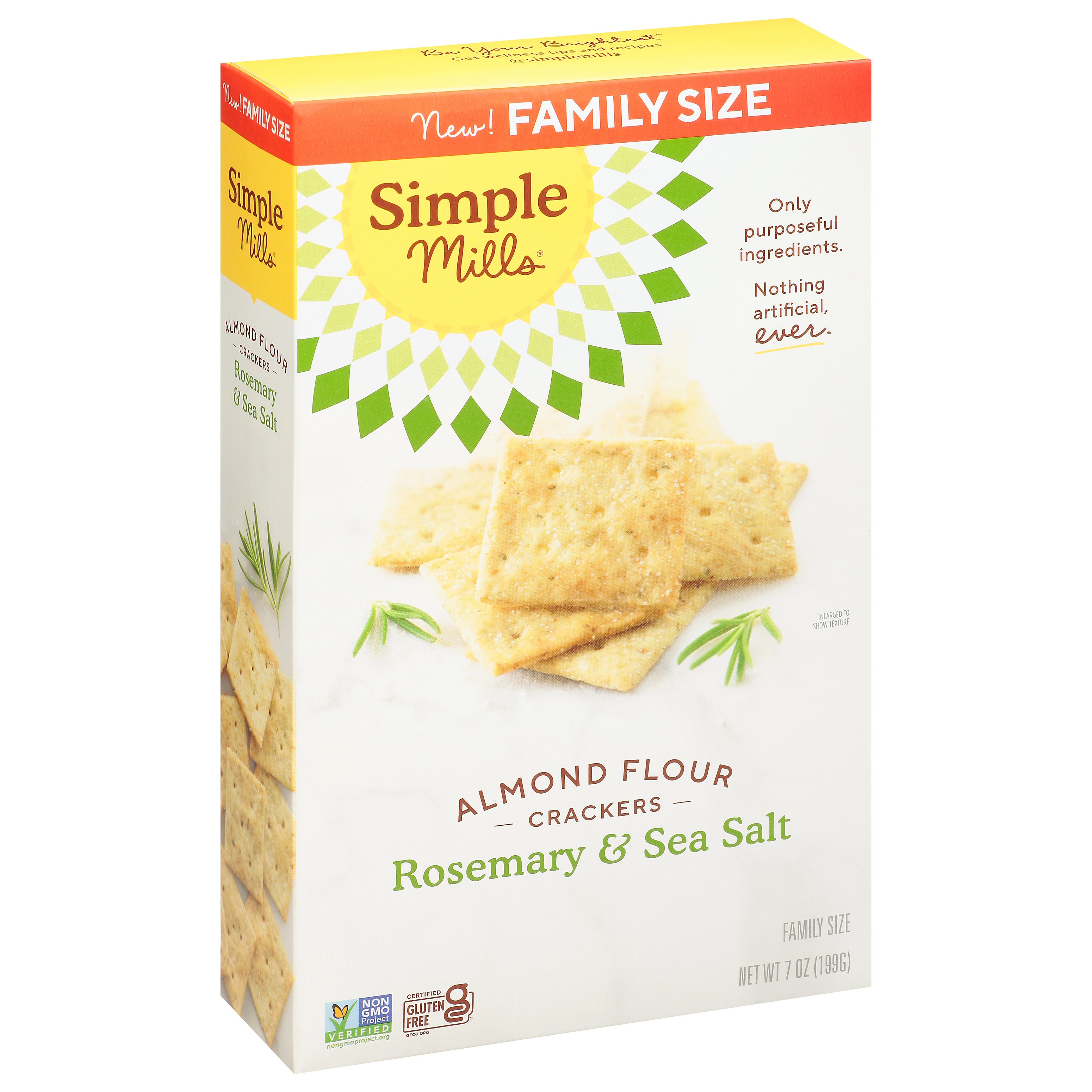 Simple Mills Family Size Almond Flour Sea Salt Crackers
