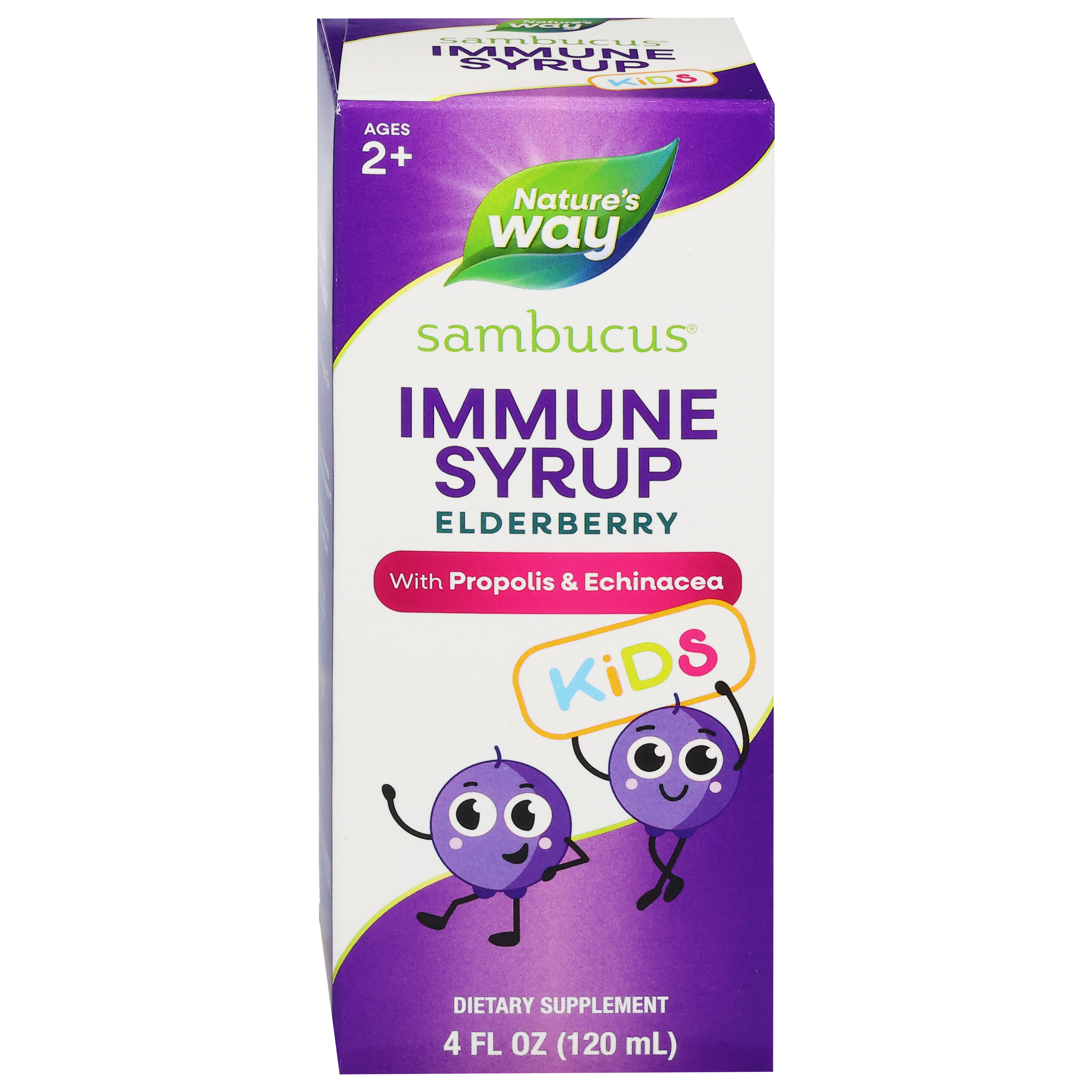Nature's Way Ages 2+ Kids Sambucus Elderberry Immune Syrup
