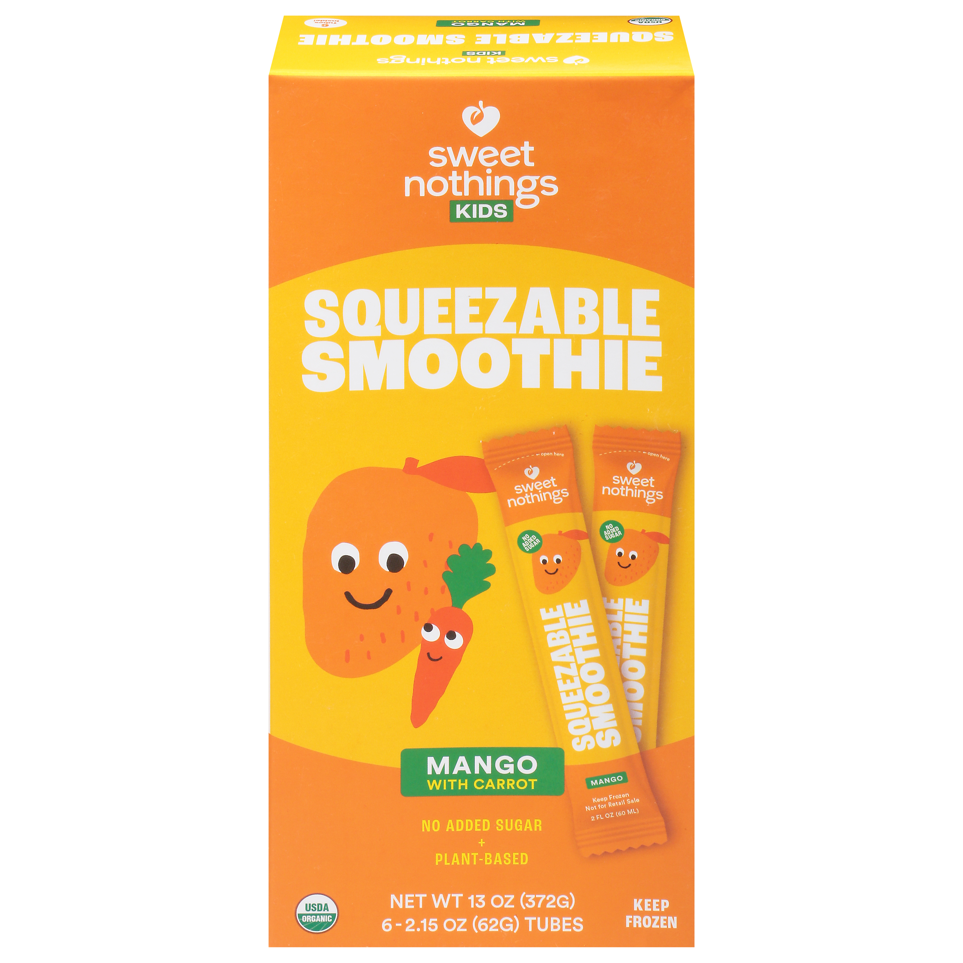 Sweet Nothings Kids Mango with Carrot Squeezable Smoothies