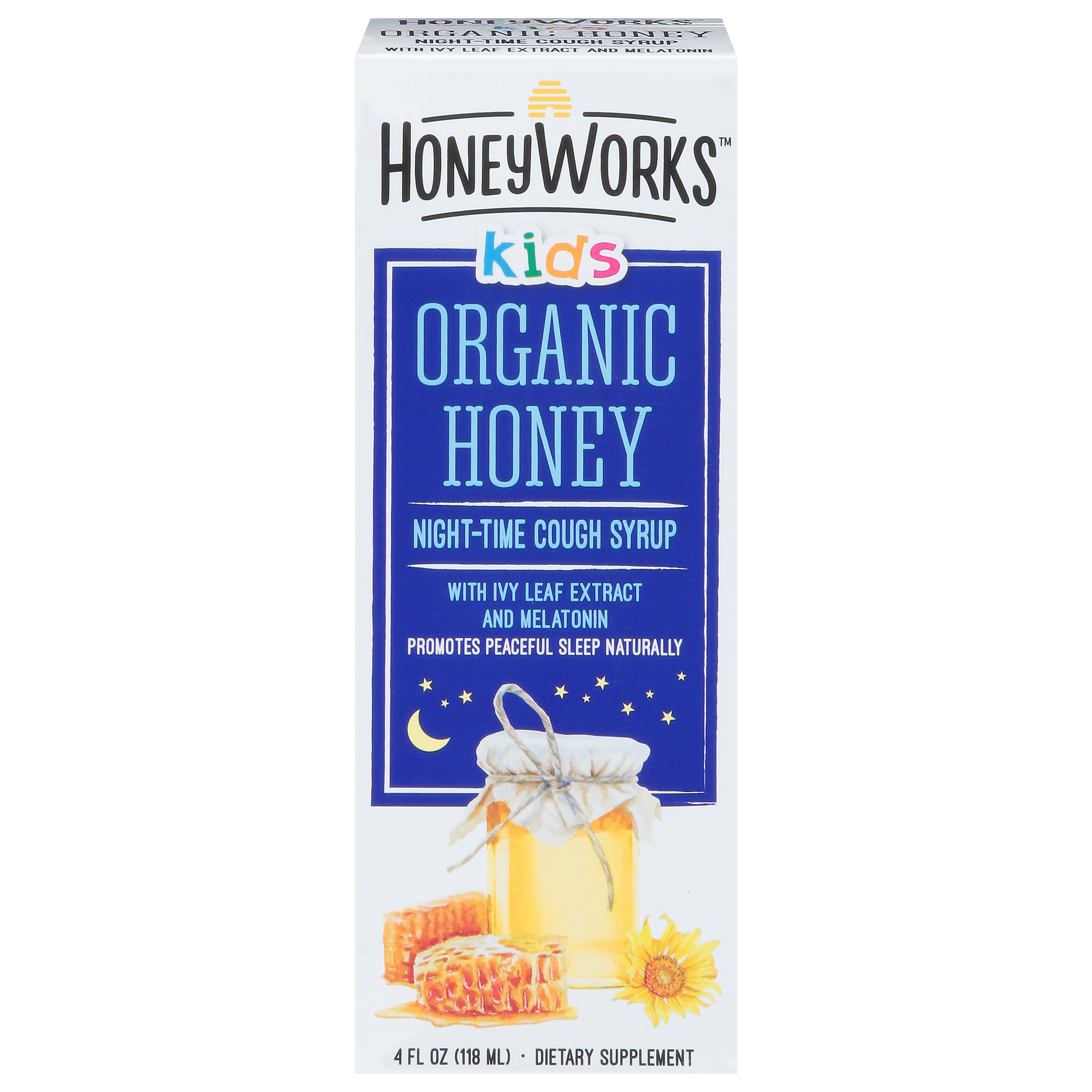 Honey Works Kids Night-Time Organic Honey Cough Syrup