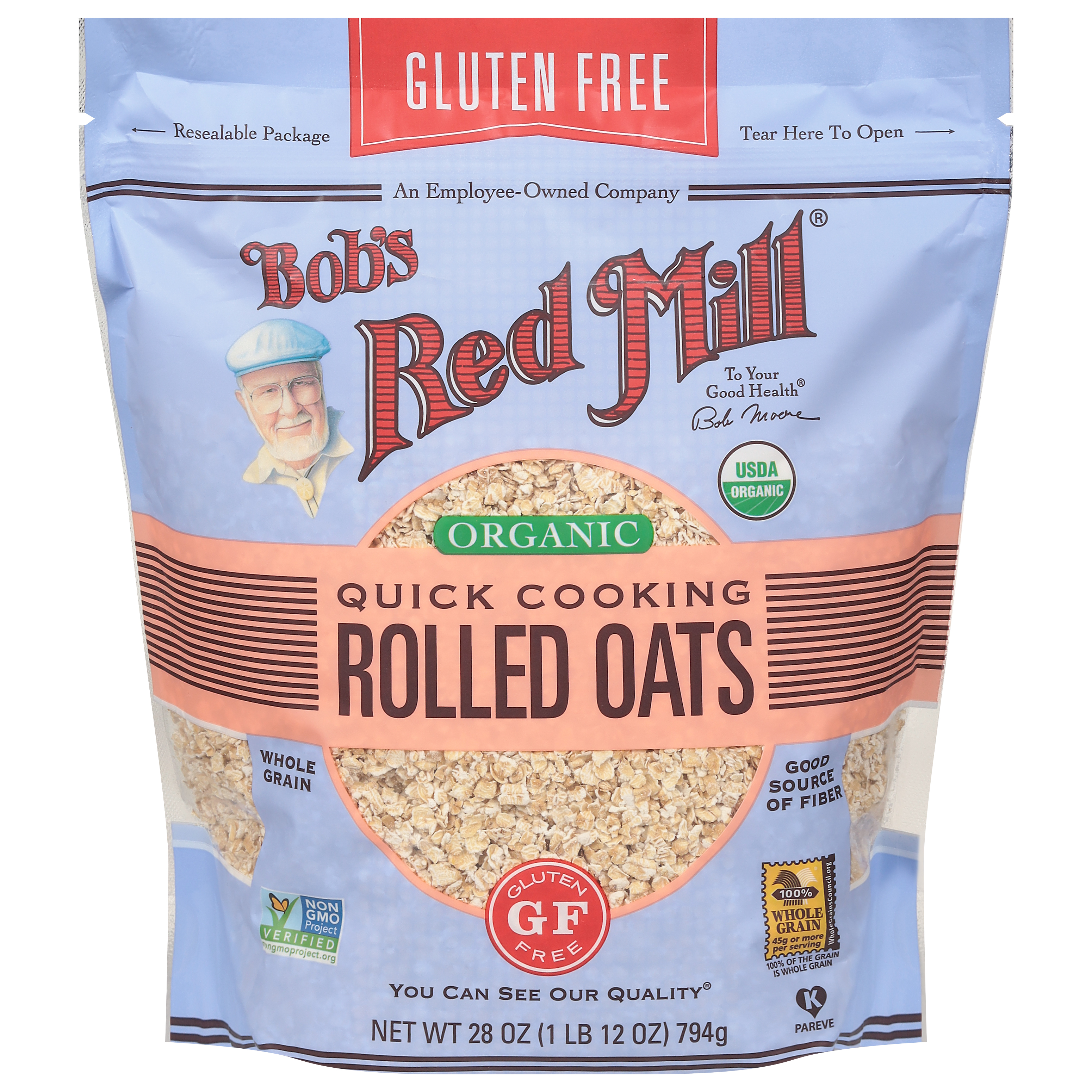 Bob's Red Mill Quick Cooking Organic Rolled Oats