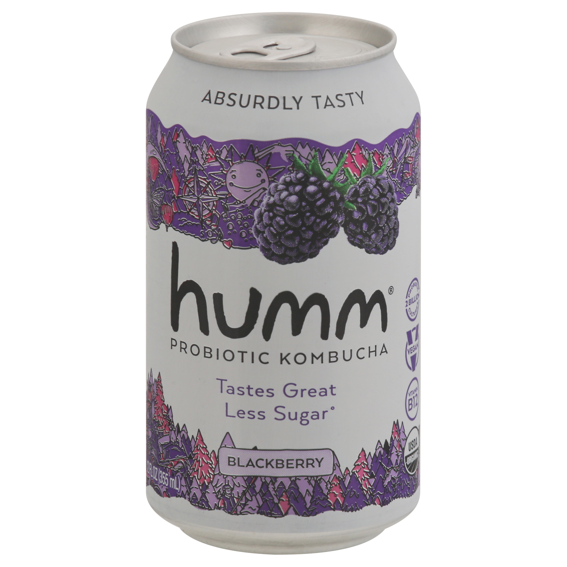 Humm Blackberry Probiotic Kombucha