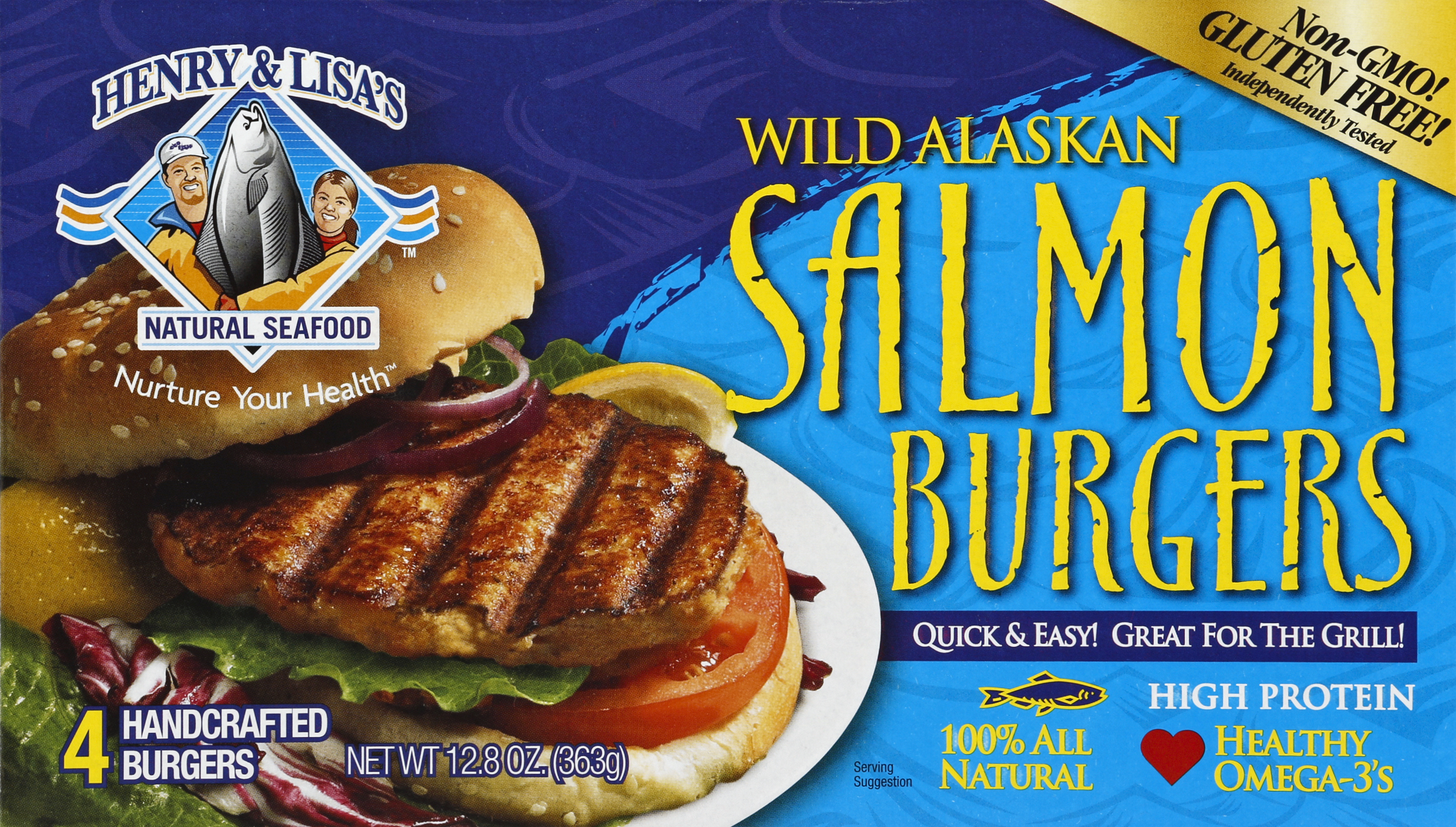 Henry & Lisas Salmon Burgers