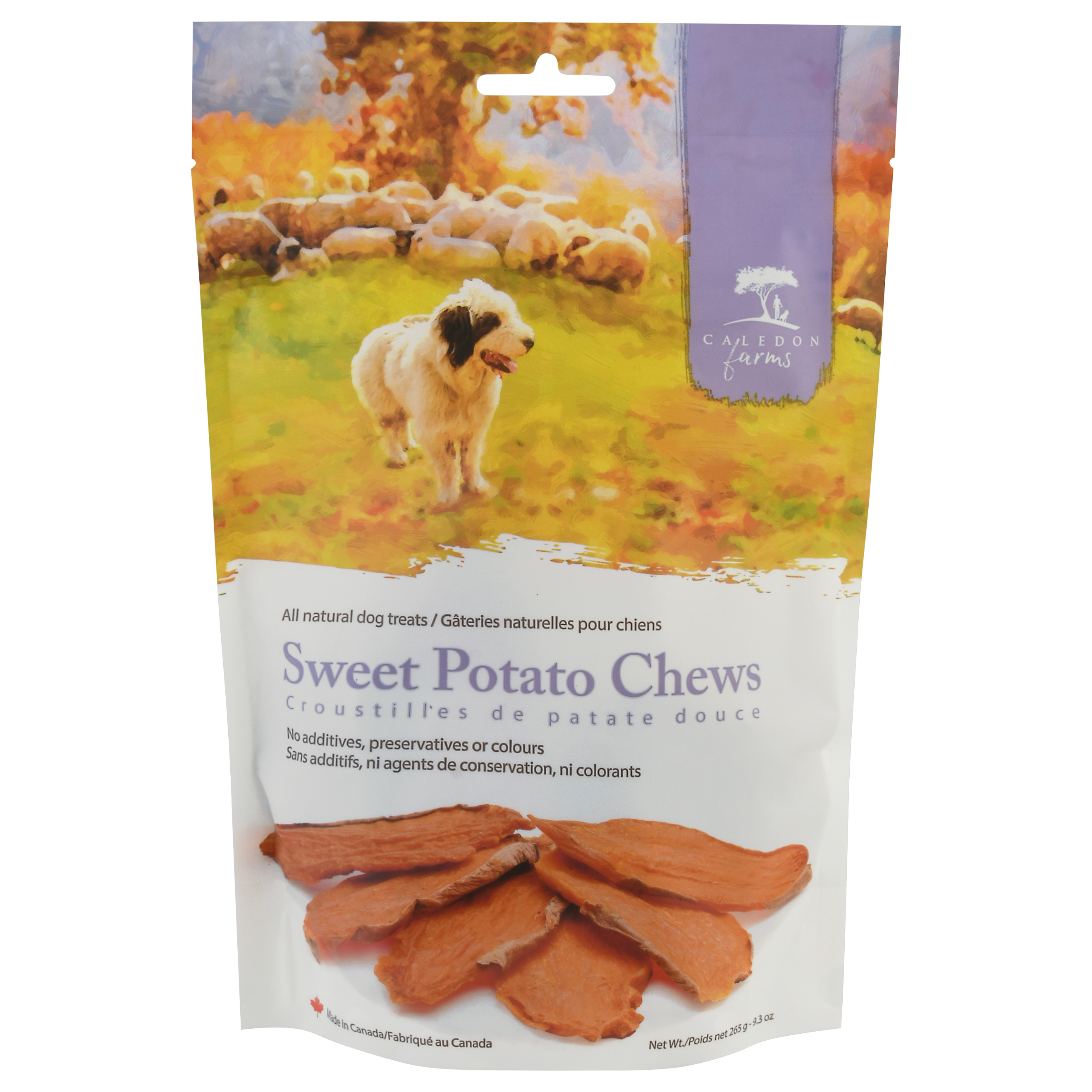 Caledon Farms Sweet Potato Chews Dog Treats 265 gr