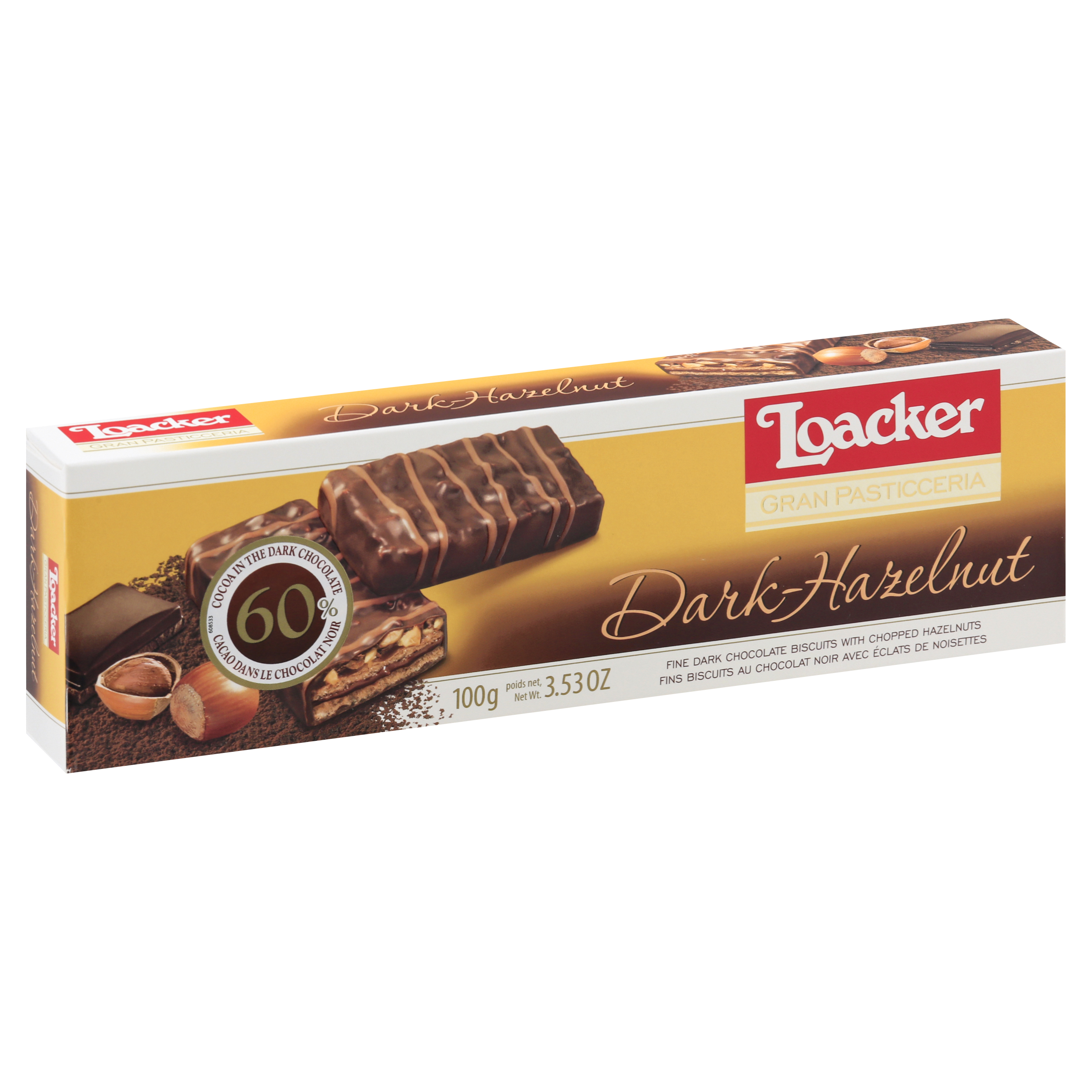 Loacker Dark Hazelnut Biscuits
