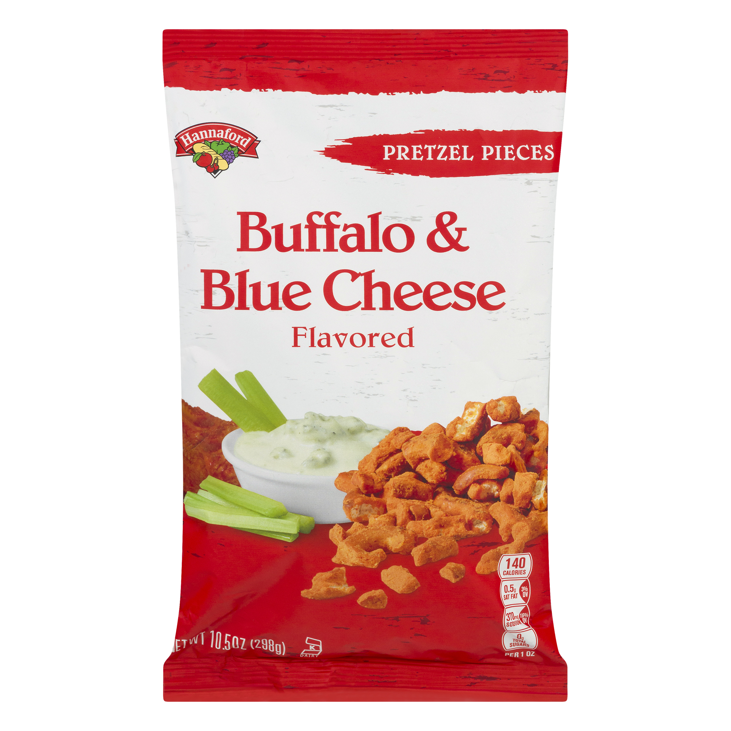Hannaford Buffalo & Blue Cheese Flavored Pretzel Pieces 10.5 oz BAG