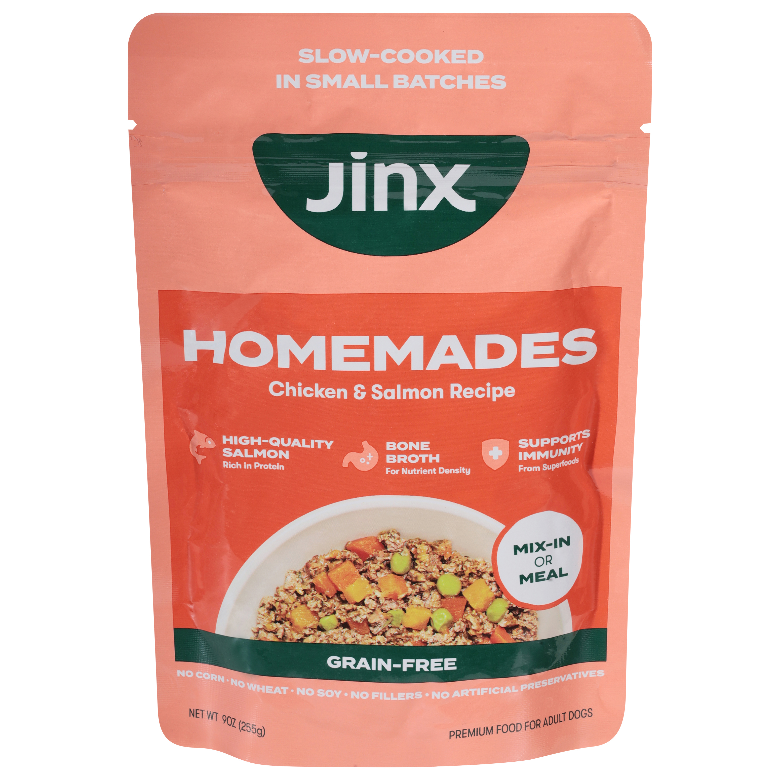 Jinx Homemades Grain-Free Chicken & Salmon Recipe Dog Food