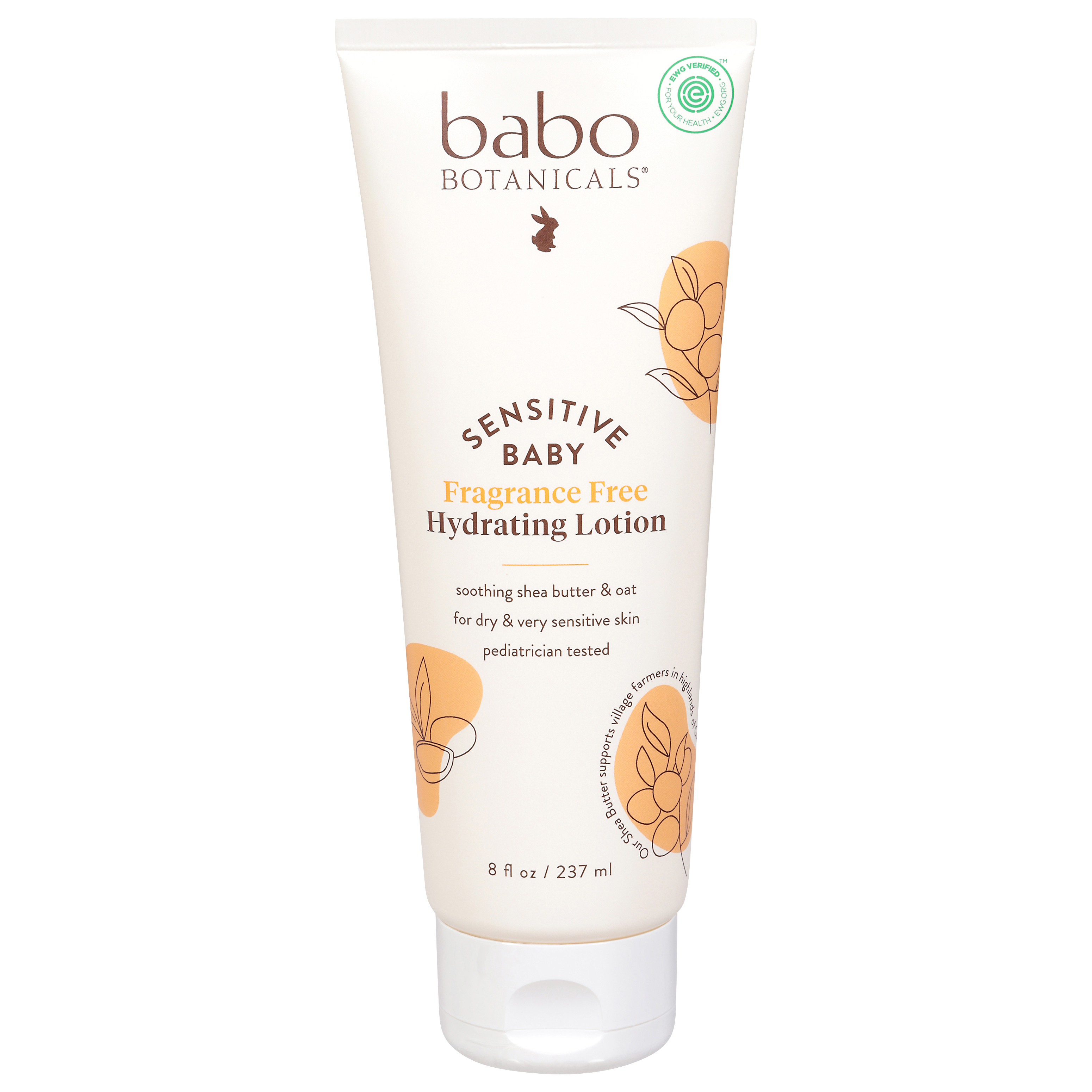 Babo Botanicals Sensitive Baby Hydrating Fragrance Free Lotion