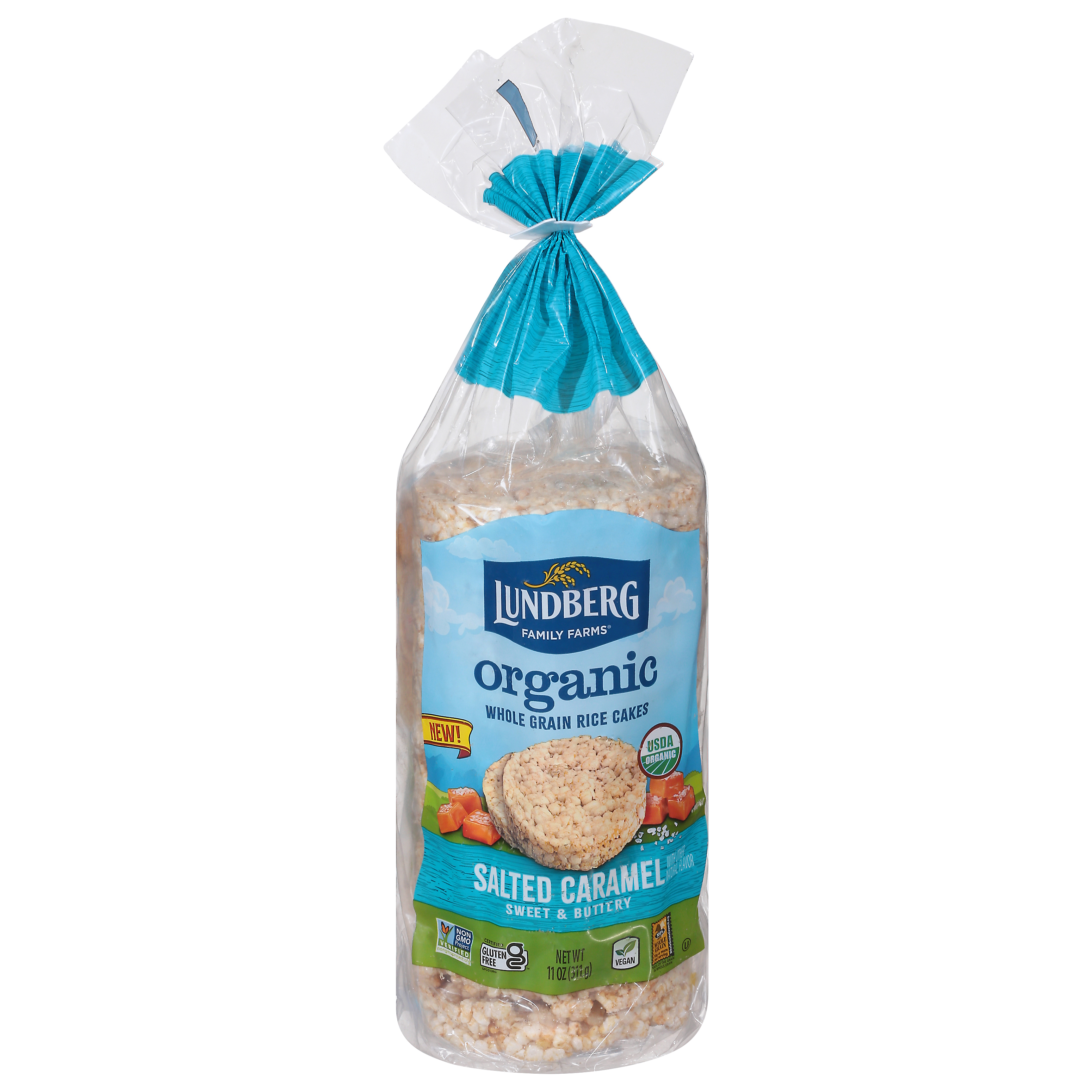 Lundberg Family Farms Organic Whole Grain Salted Caramel Rice Cakes