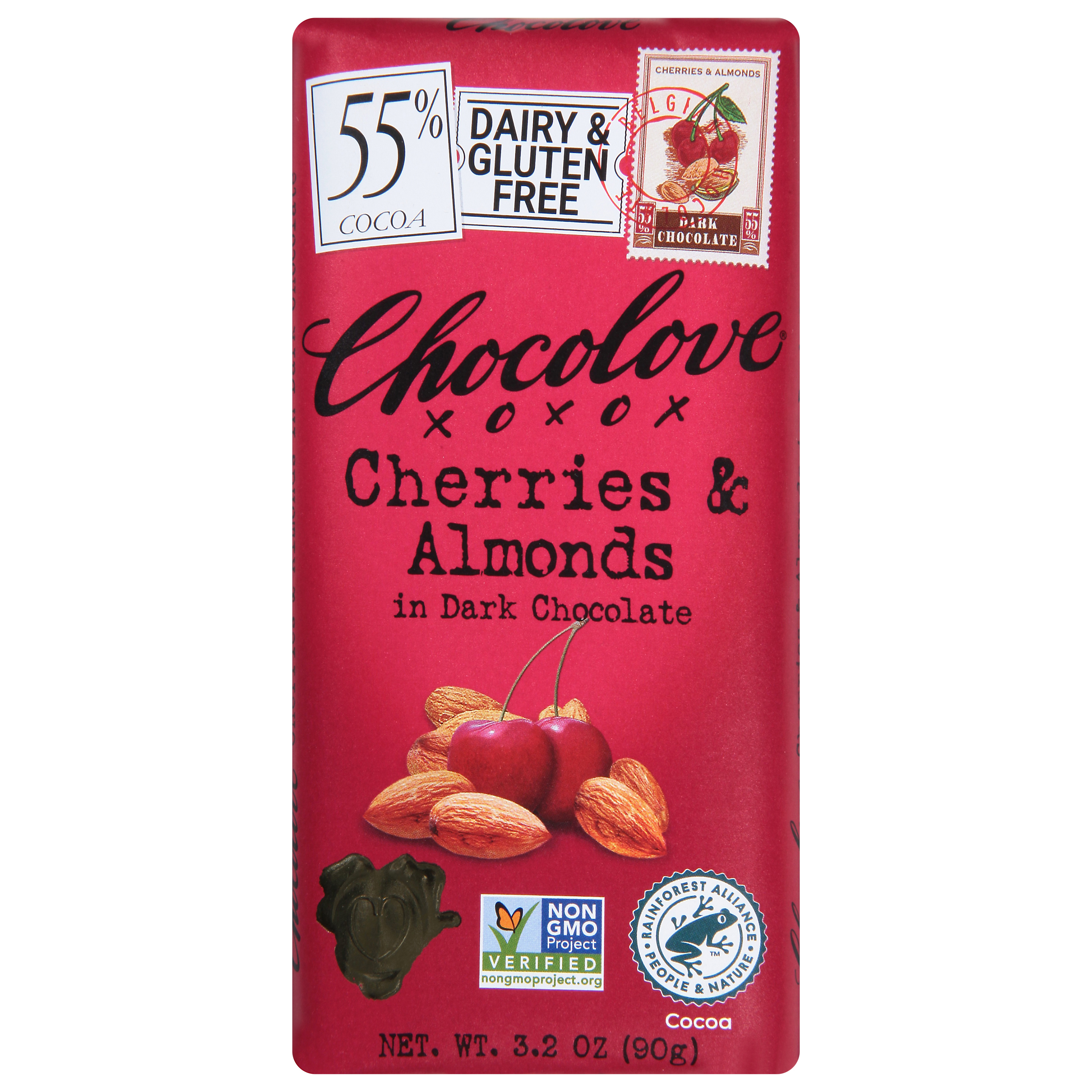 Chocolove 55% Cocoa in Dark Chocolate Cherries & Almonds