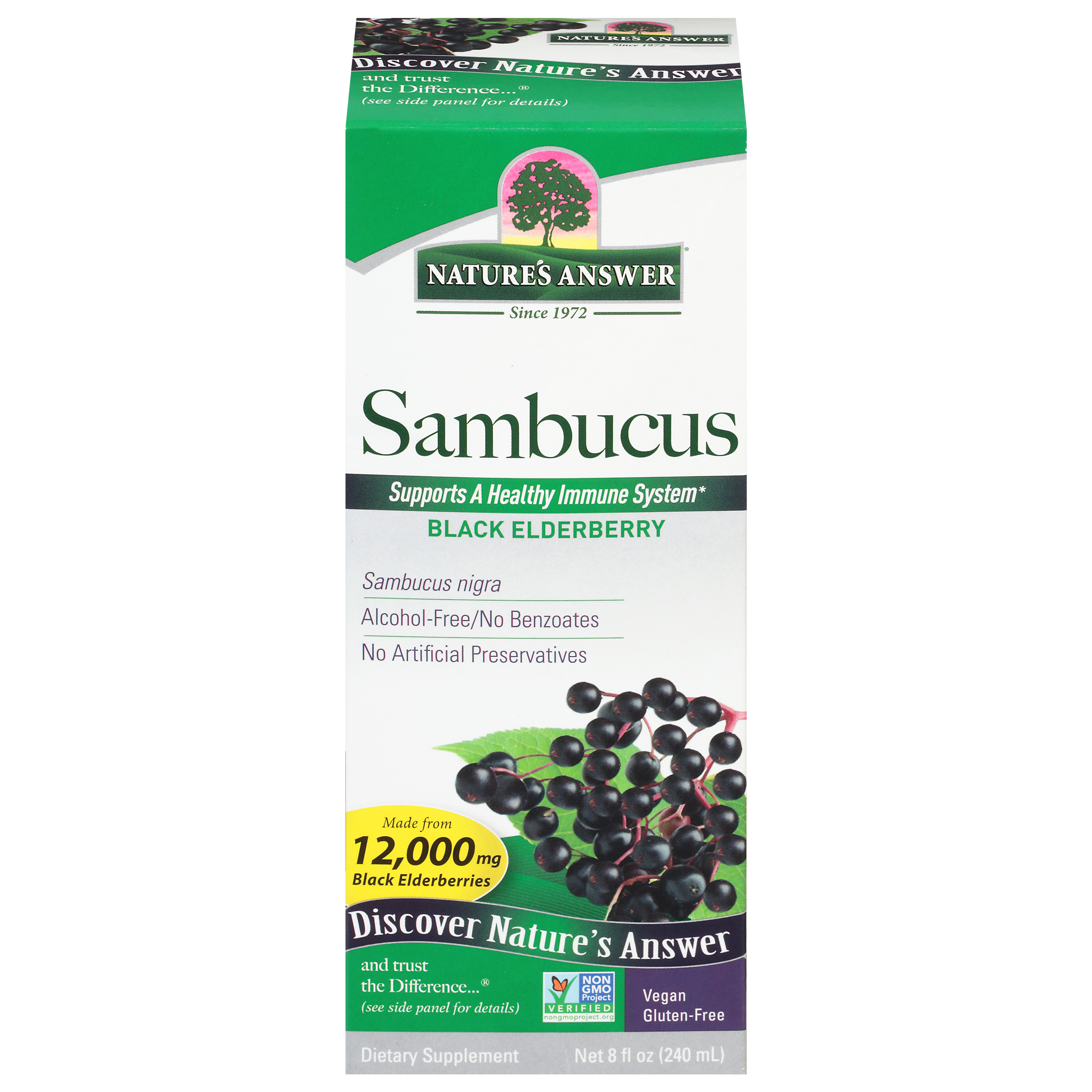 Nature's Answer 12,000 mg Black Elderberry Sambucus