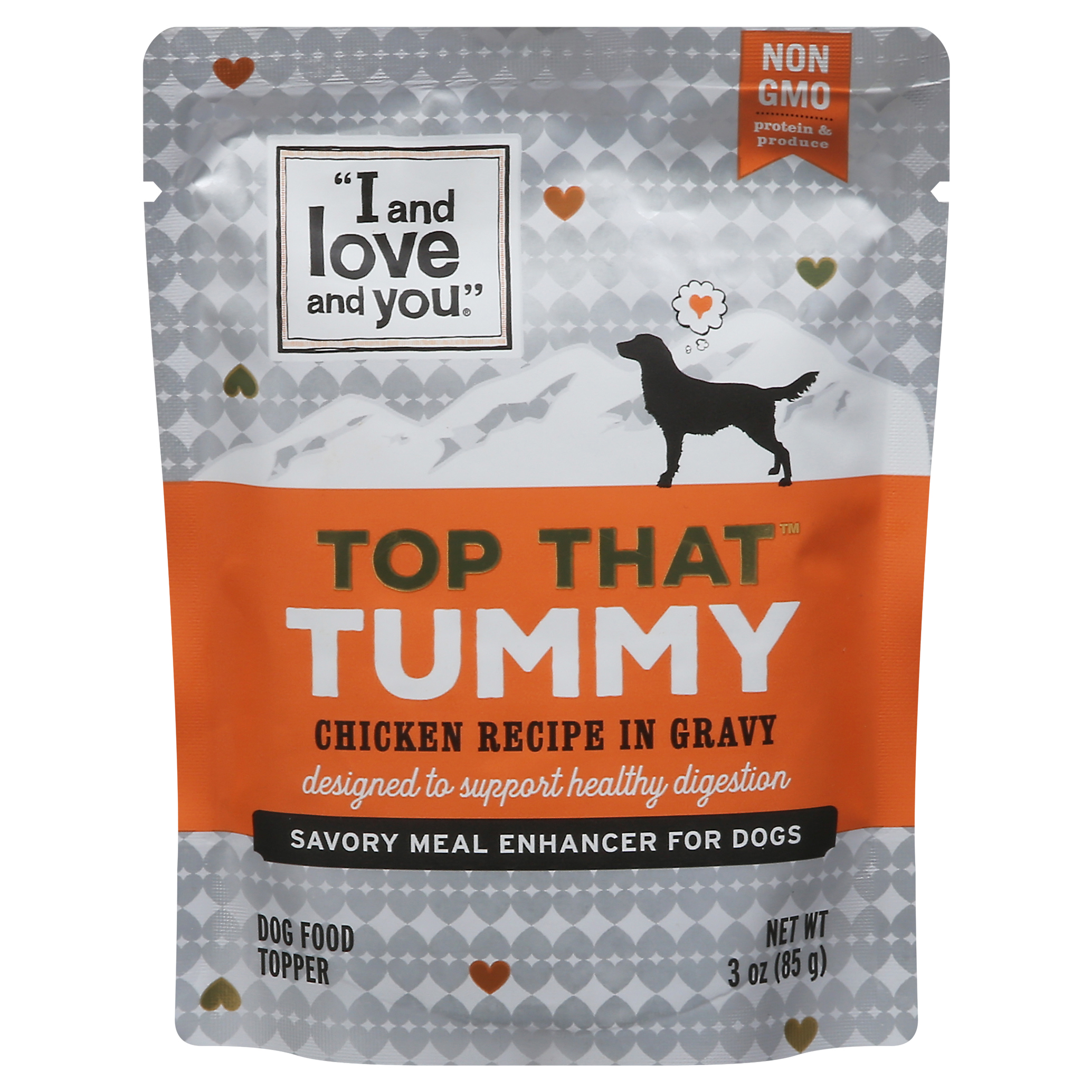 I and Love and You Top That Tummy Chicken Recipe in Gravy Dog Food Topper