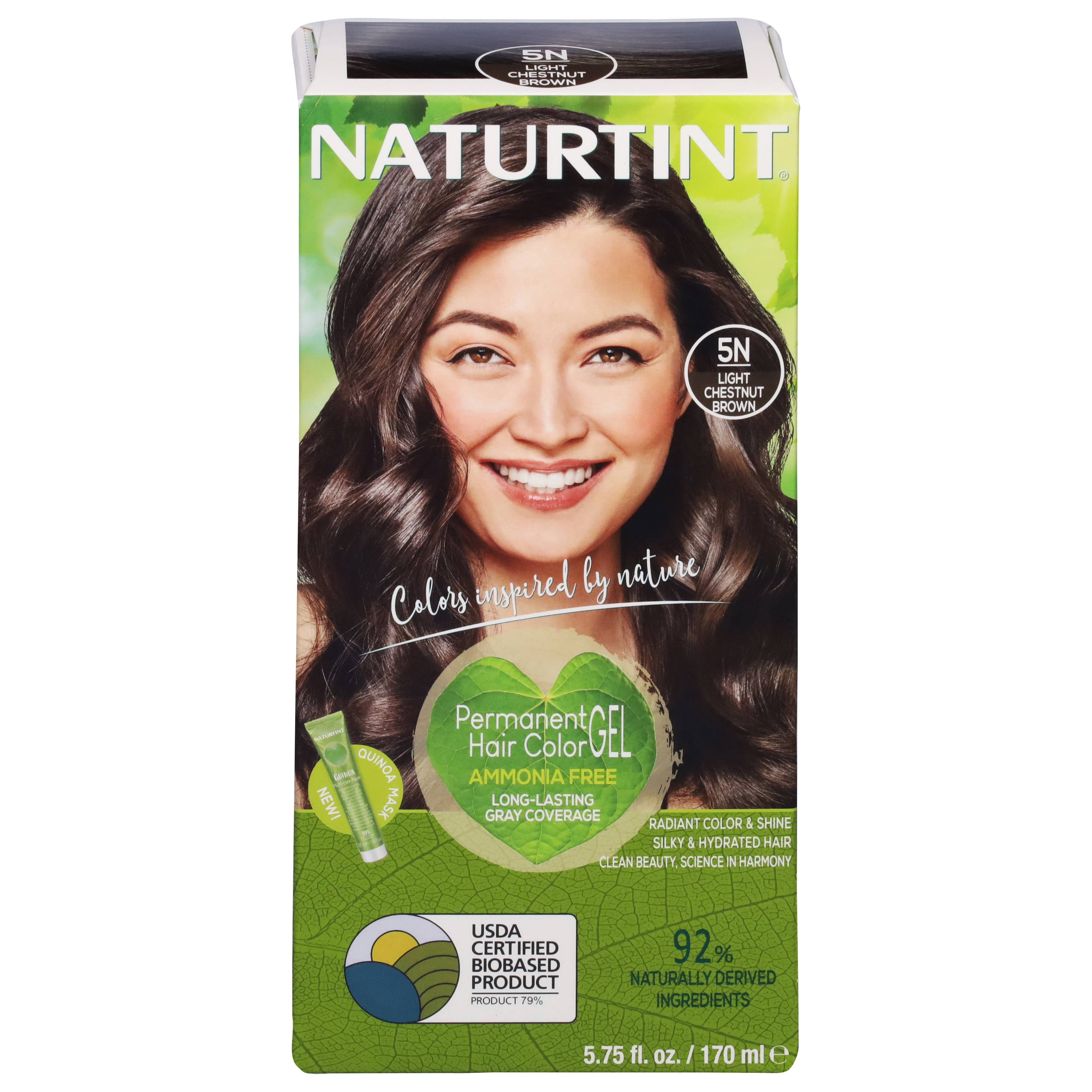 Naturtint Light Chestnut Brown 5N Permanent Hair Color Gel