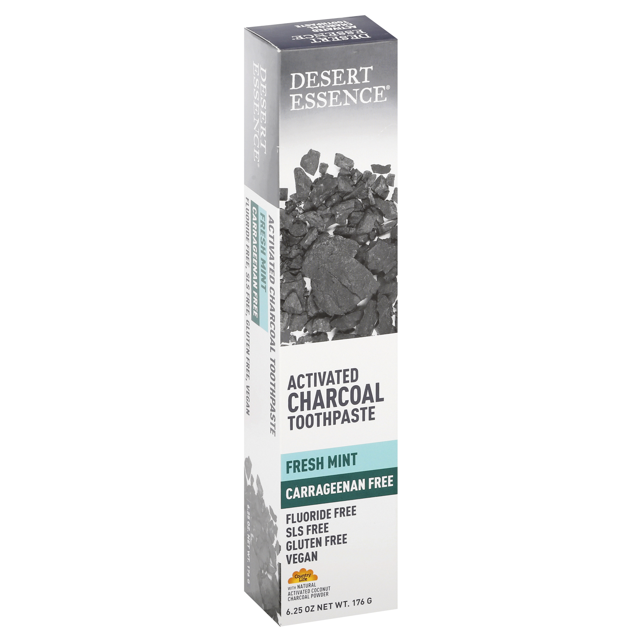 Desert Essence Activated Charcoal Fresh Mint Toothpaste
