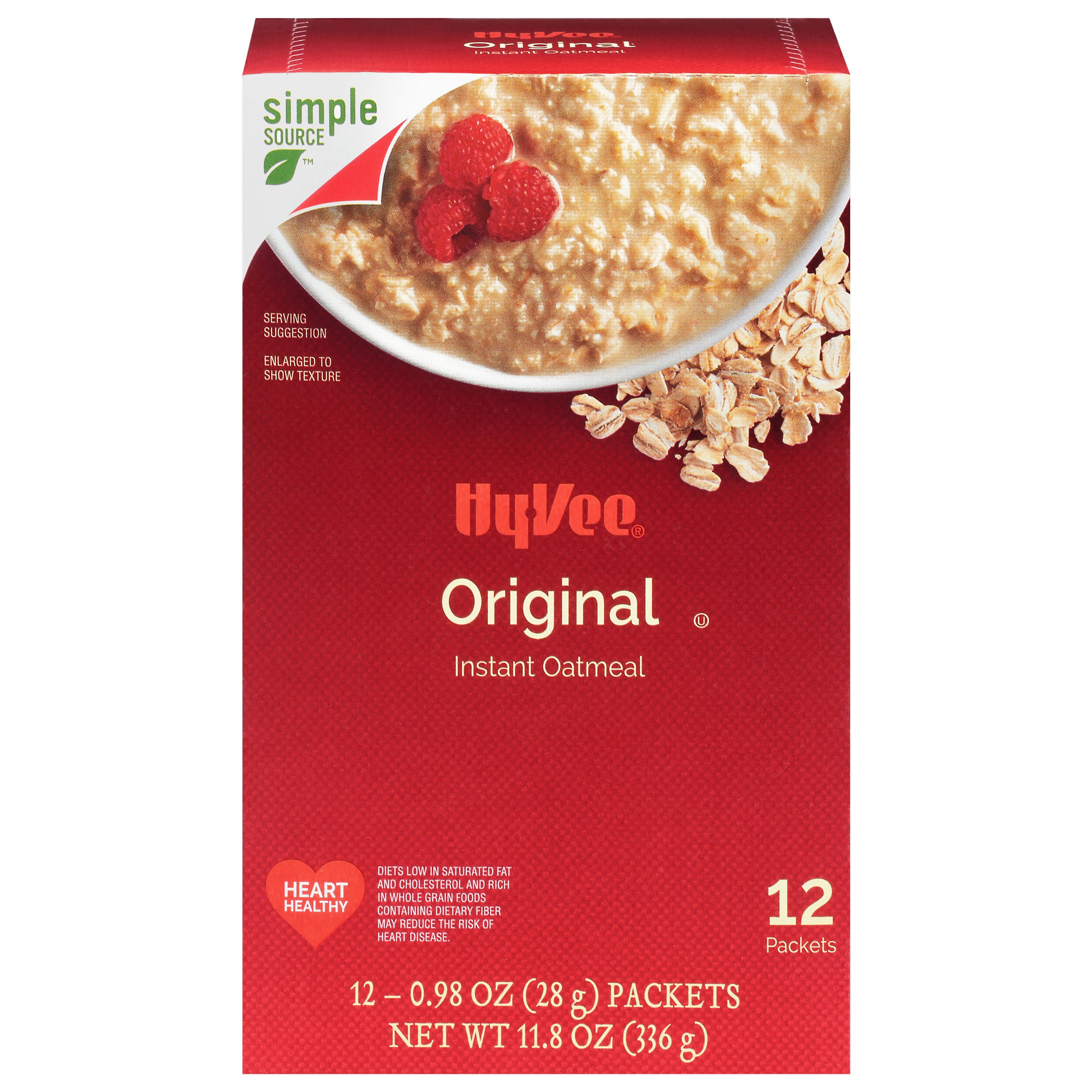 HyVee Original Instant Oatmeal 12 ea