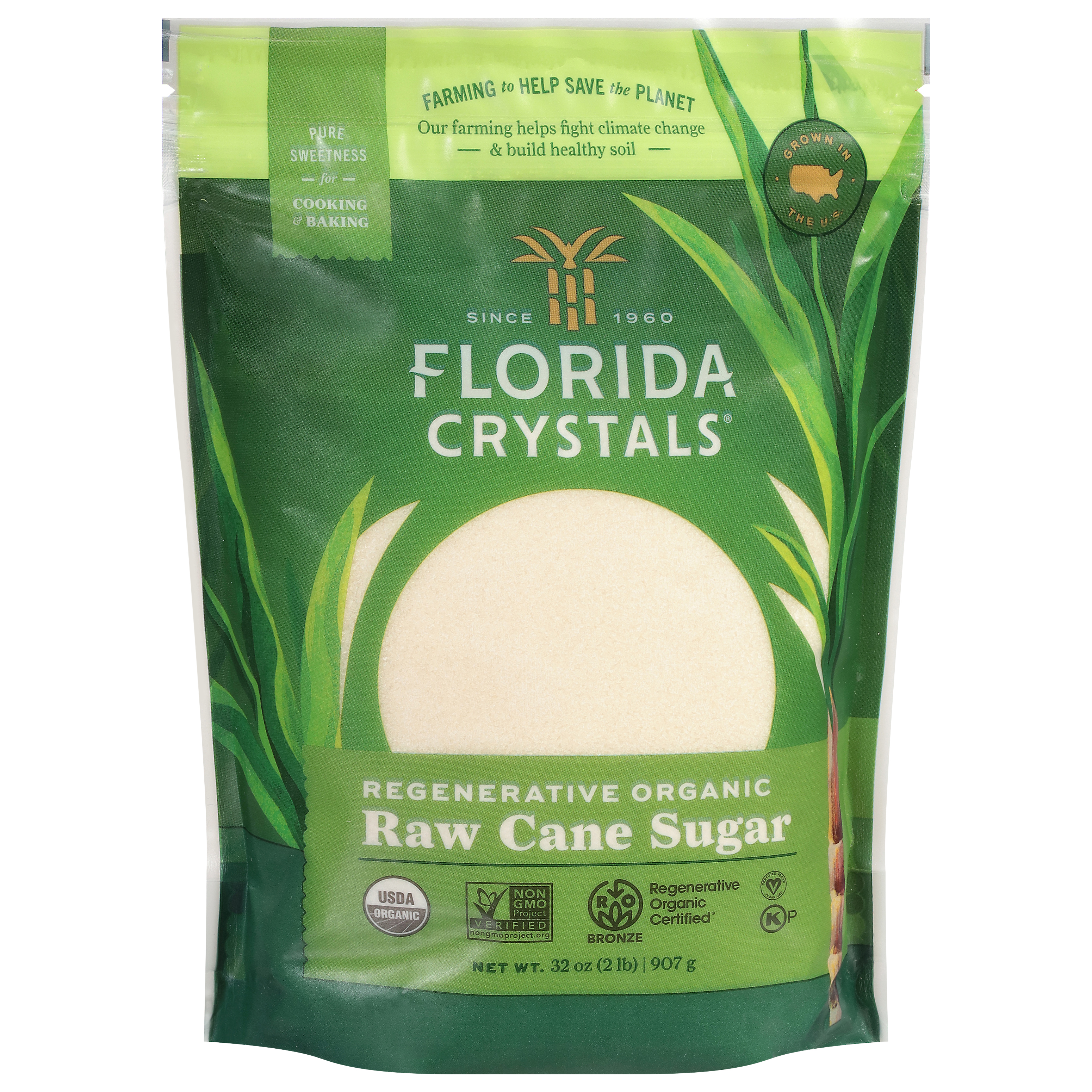 Florida Crystals Raw Regenerative Organic Cane Sugar