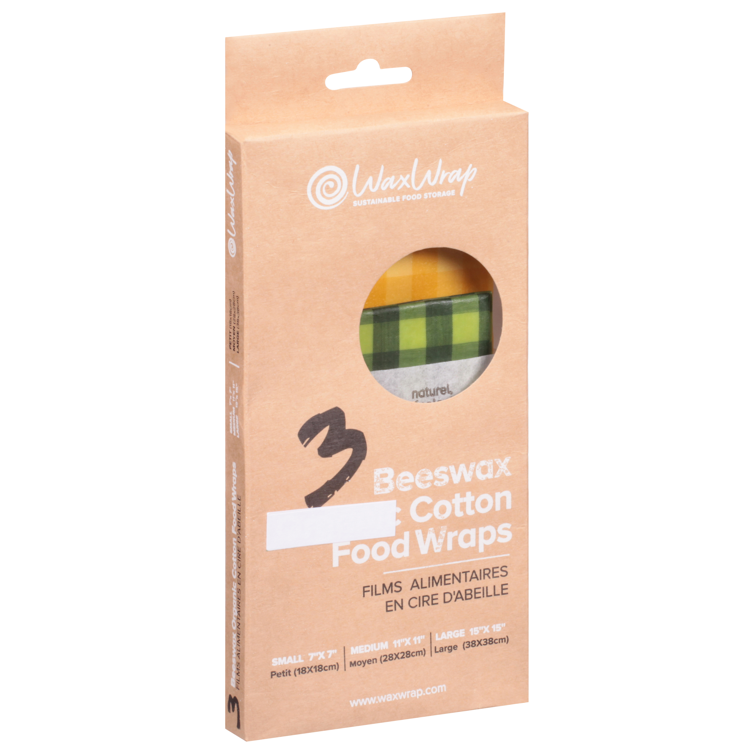 WaxWrap Beeswax Organic Cotton Food Wraps