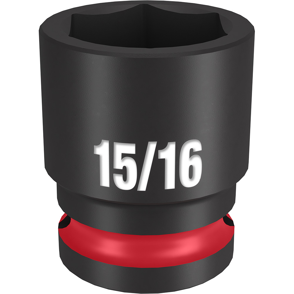 Product image for Milwaukee 49-66-6209 SHOCKWAVE™ Impact Duty™ 15/16" Standard 6-Point Socket, 1/2" Drive