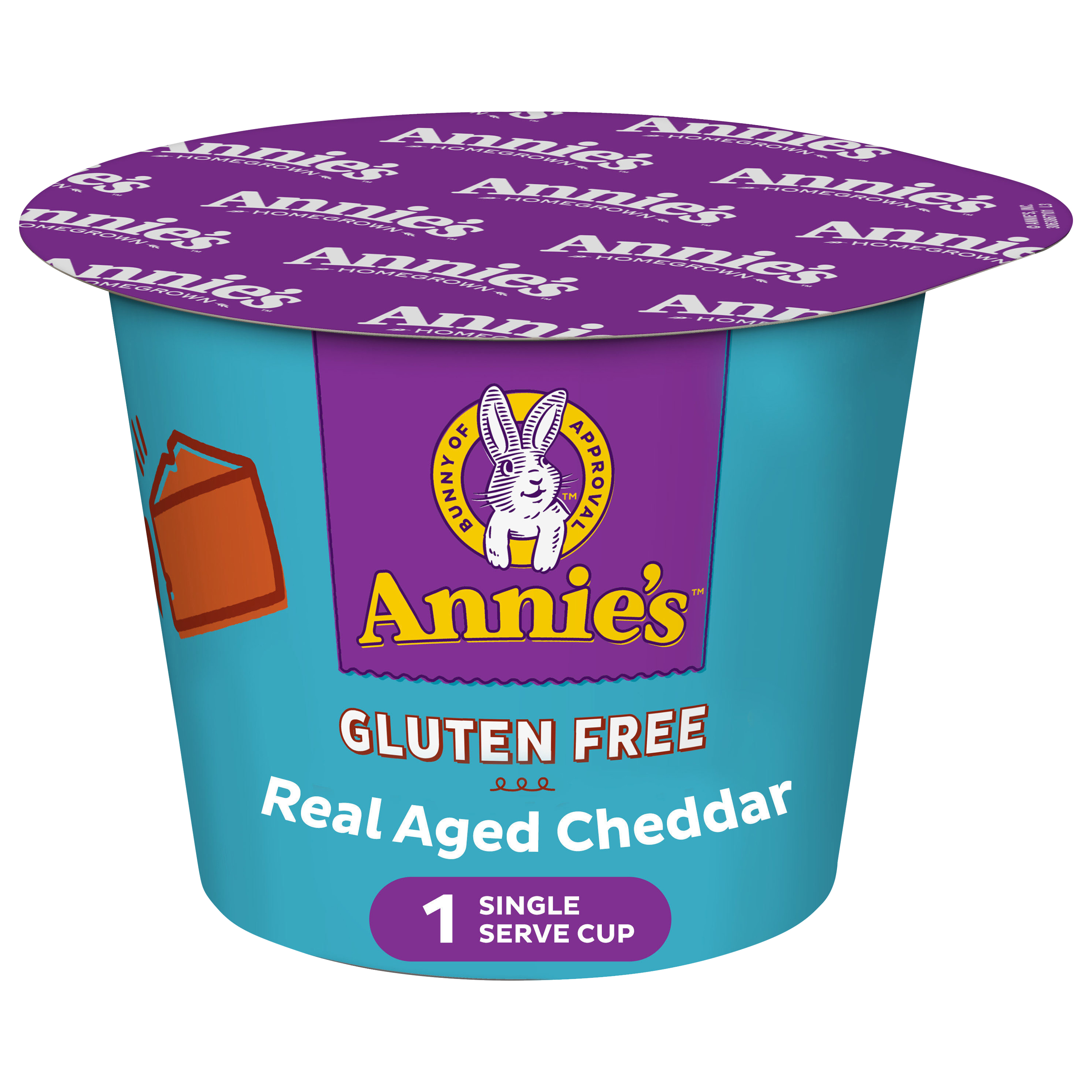 Annie's Real Aged Cheddar Microwave Mac & Cheese with Gluten Free Pasta, 2.01 OZ Cup