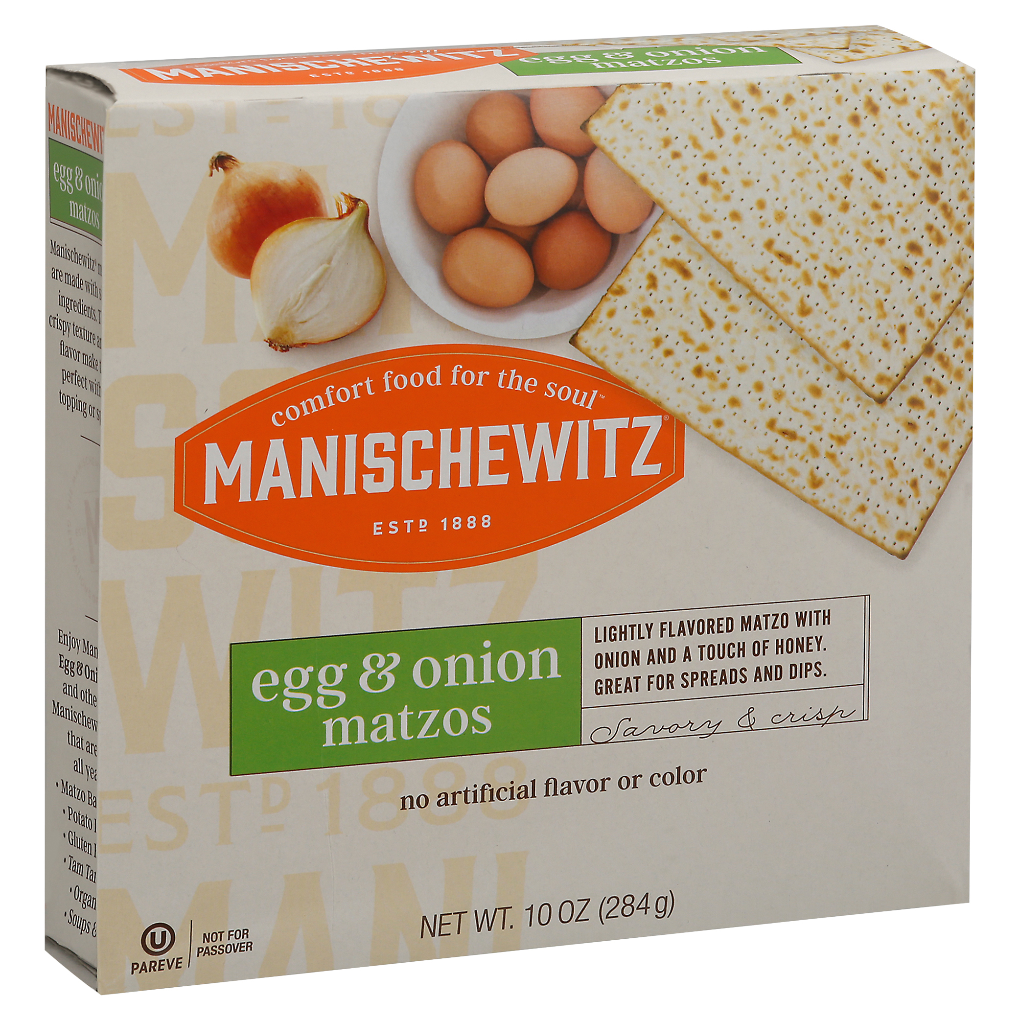 Manischewitz Egg & Onion Matzos