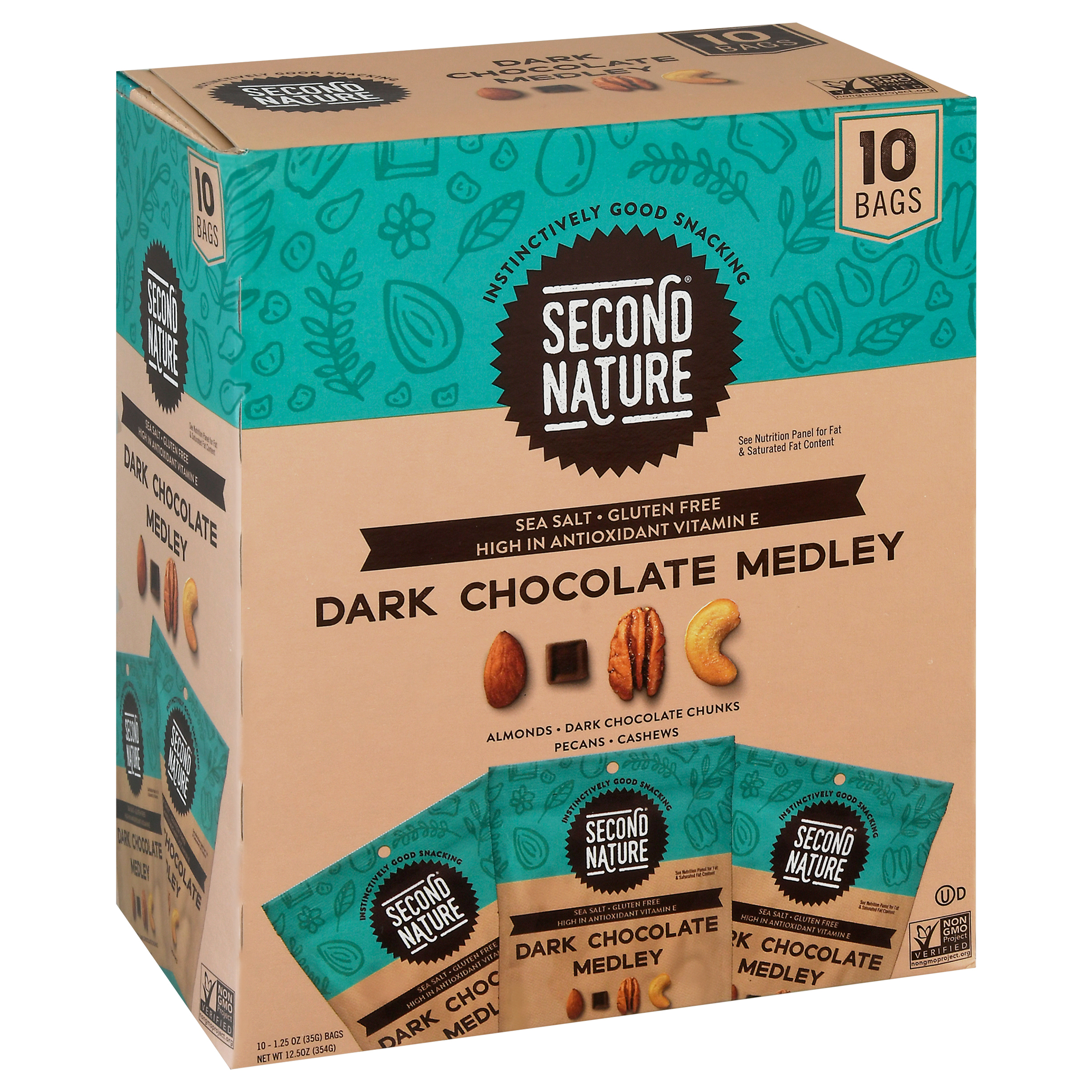 Second Nature Dark Chocolate Nut Medley