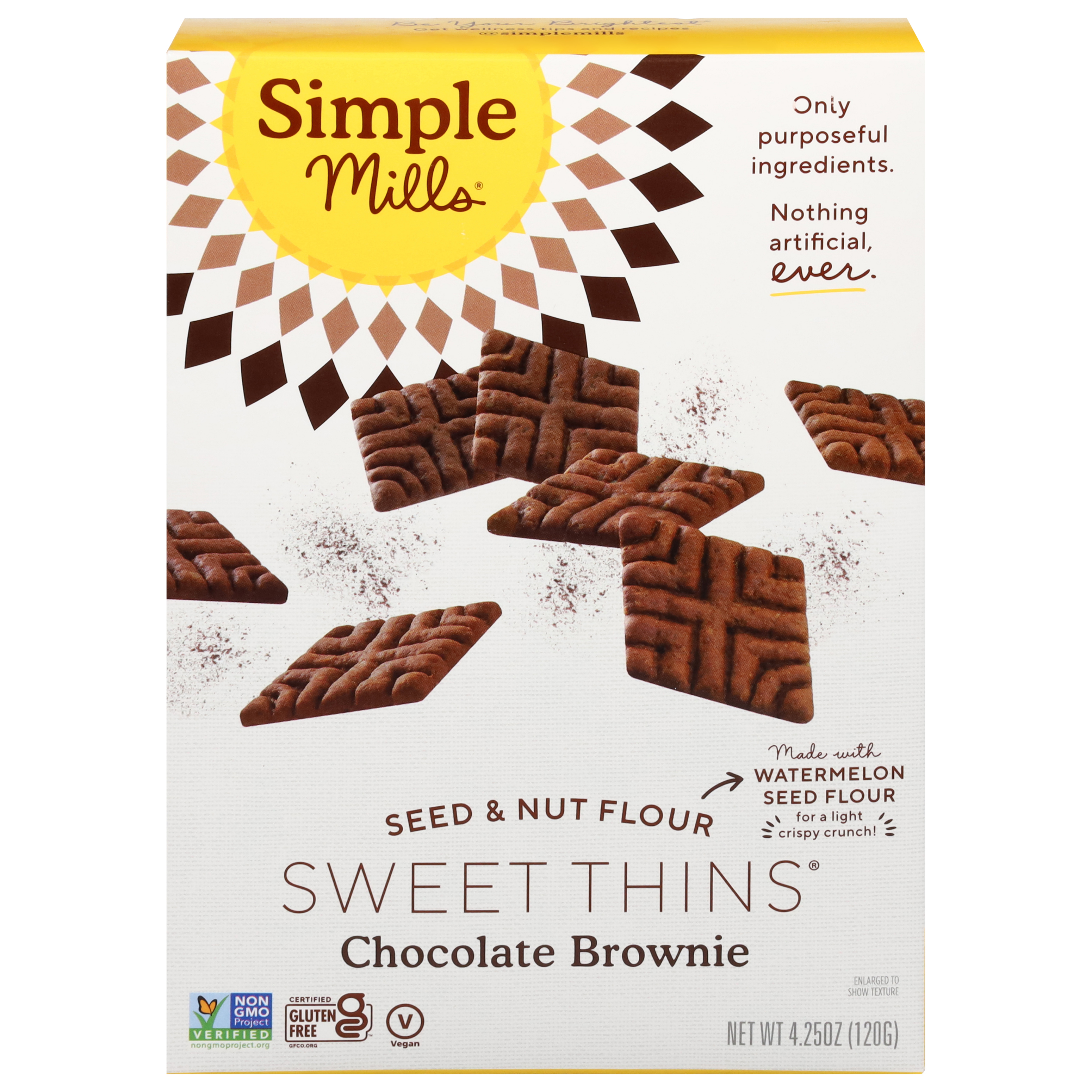 Simple Mills Seed & Nut Flour Chocolate Brownie Sweet Thins