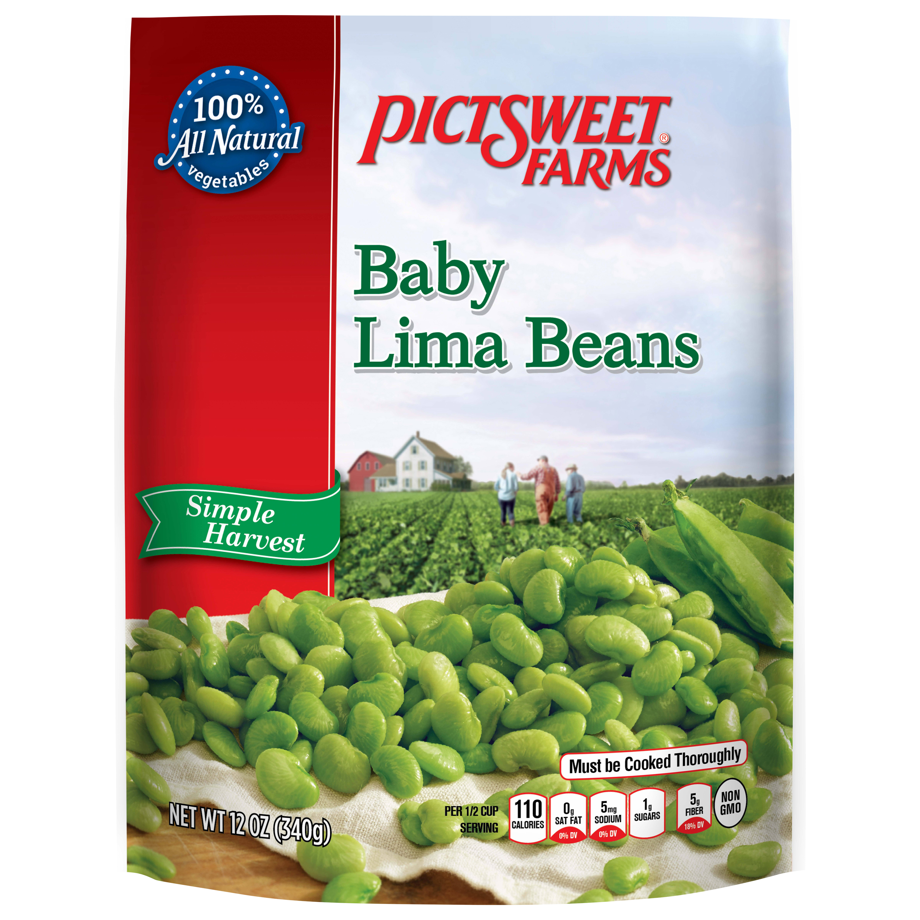 Pictsweet Farms Baby Lima Beans, Simple Harvest - 12 oz