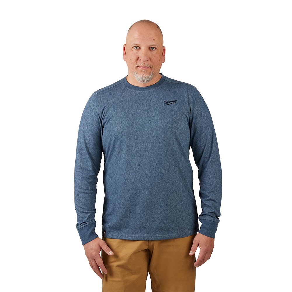 FREEFLEX Hybrid Work Tee - Long Sleeve - Blue M
