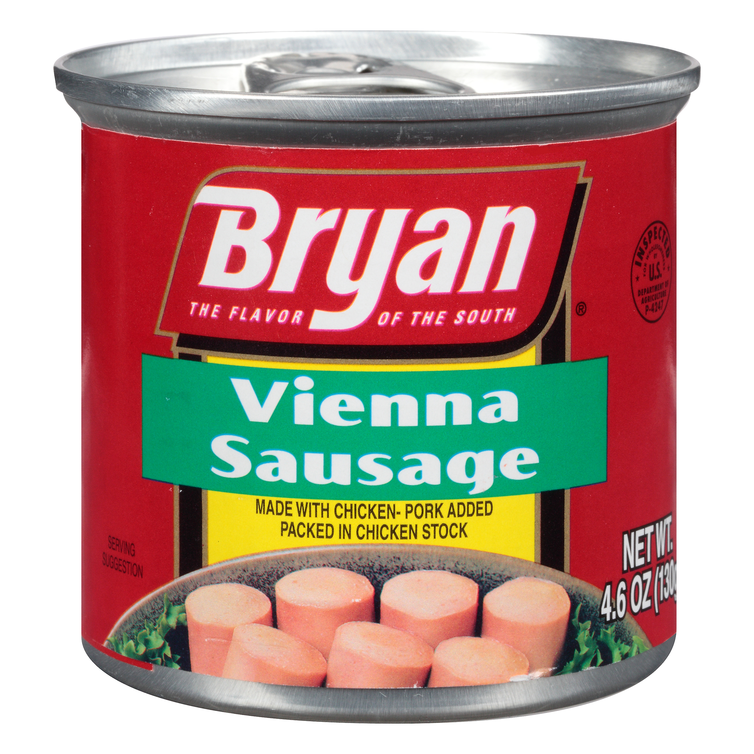 Bryan Vienna Sausage 4.6 oz. Pull-Top Can 
