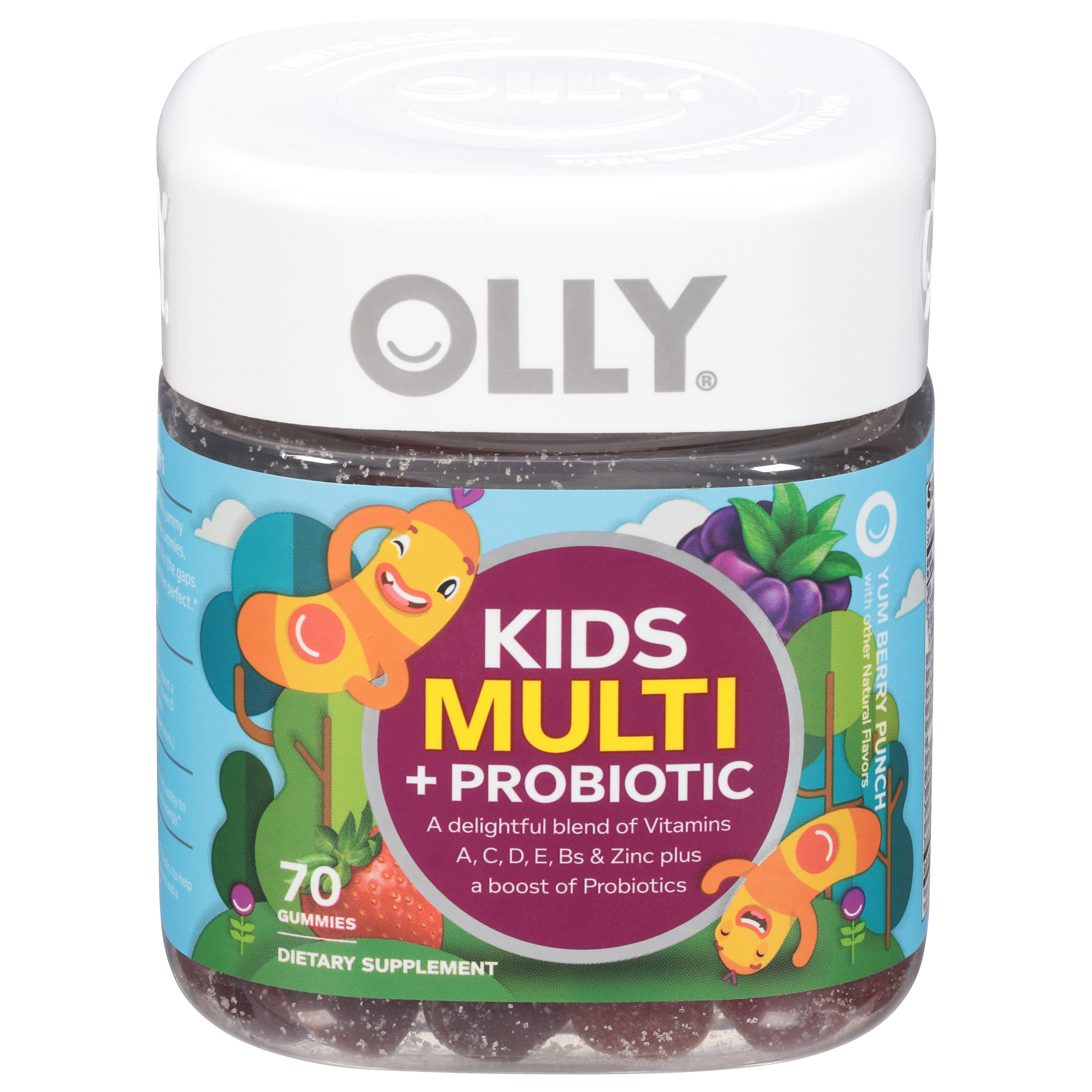 Olly Kids Yum Berry Punch Multi + Probiotic 70 Gummies