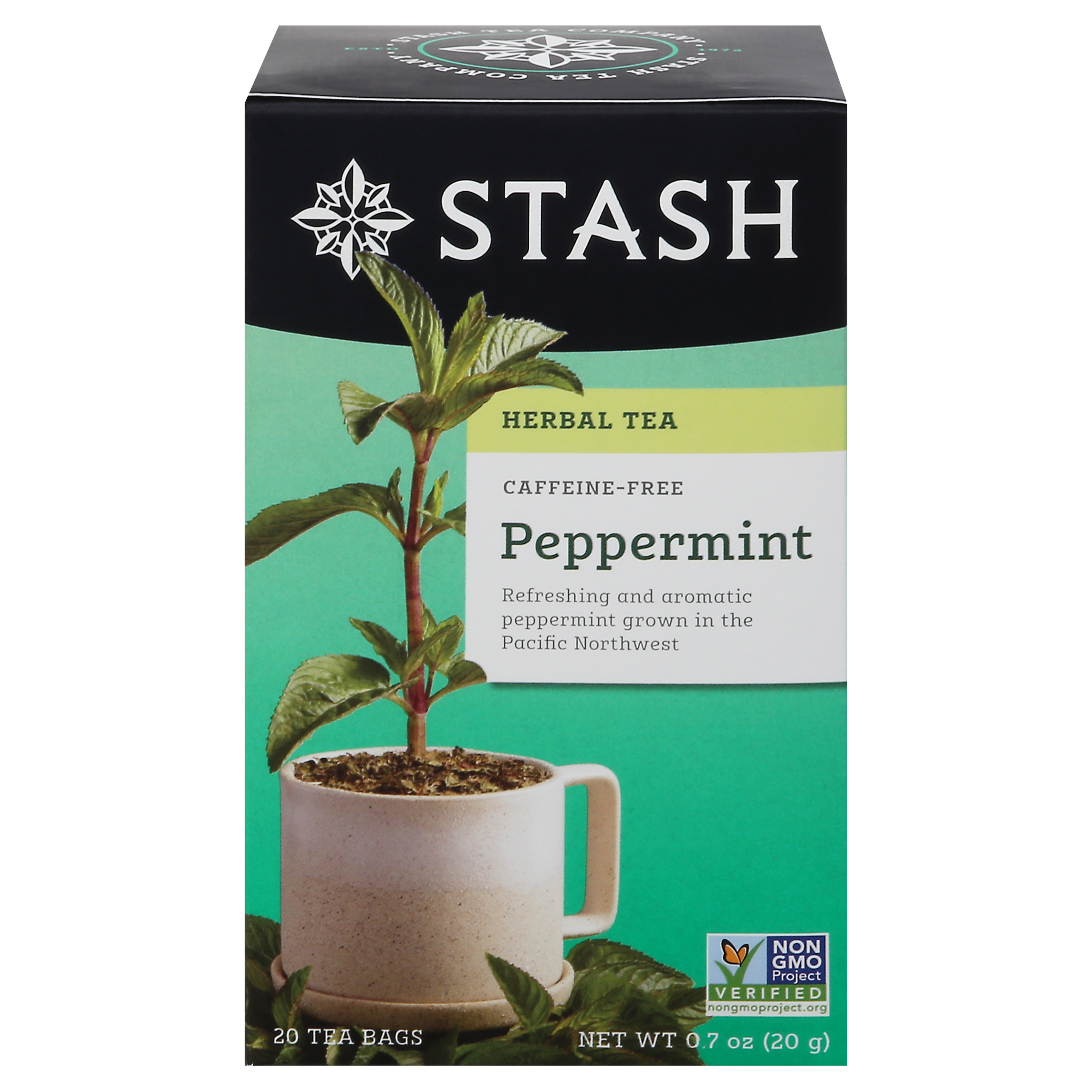 Stash Tea Bag Caffeine-Free Peppermint Herbal Tea
