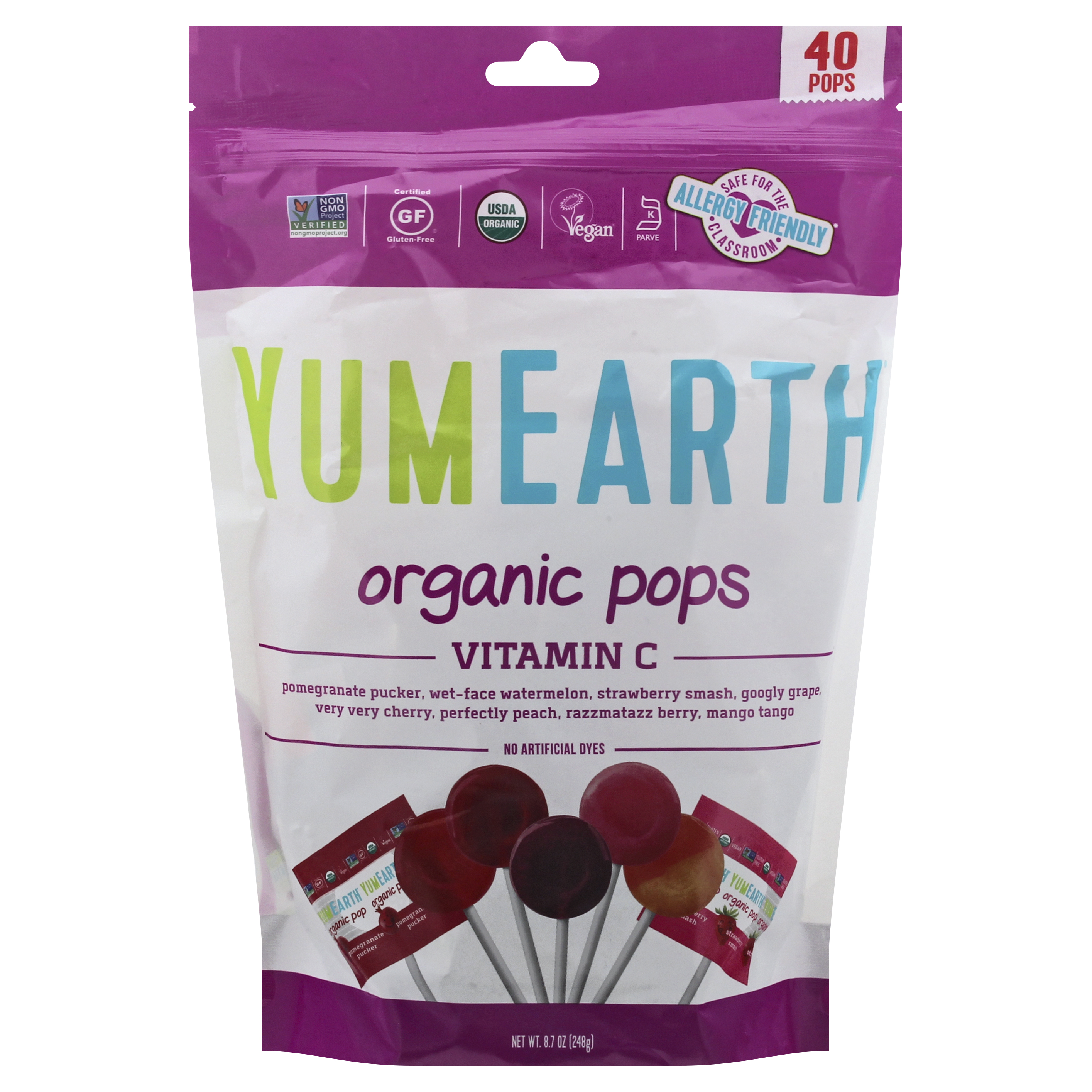 YumEarth Organic Vitamin C Pops