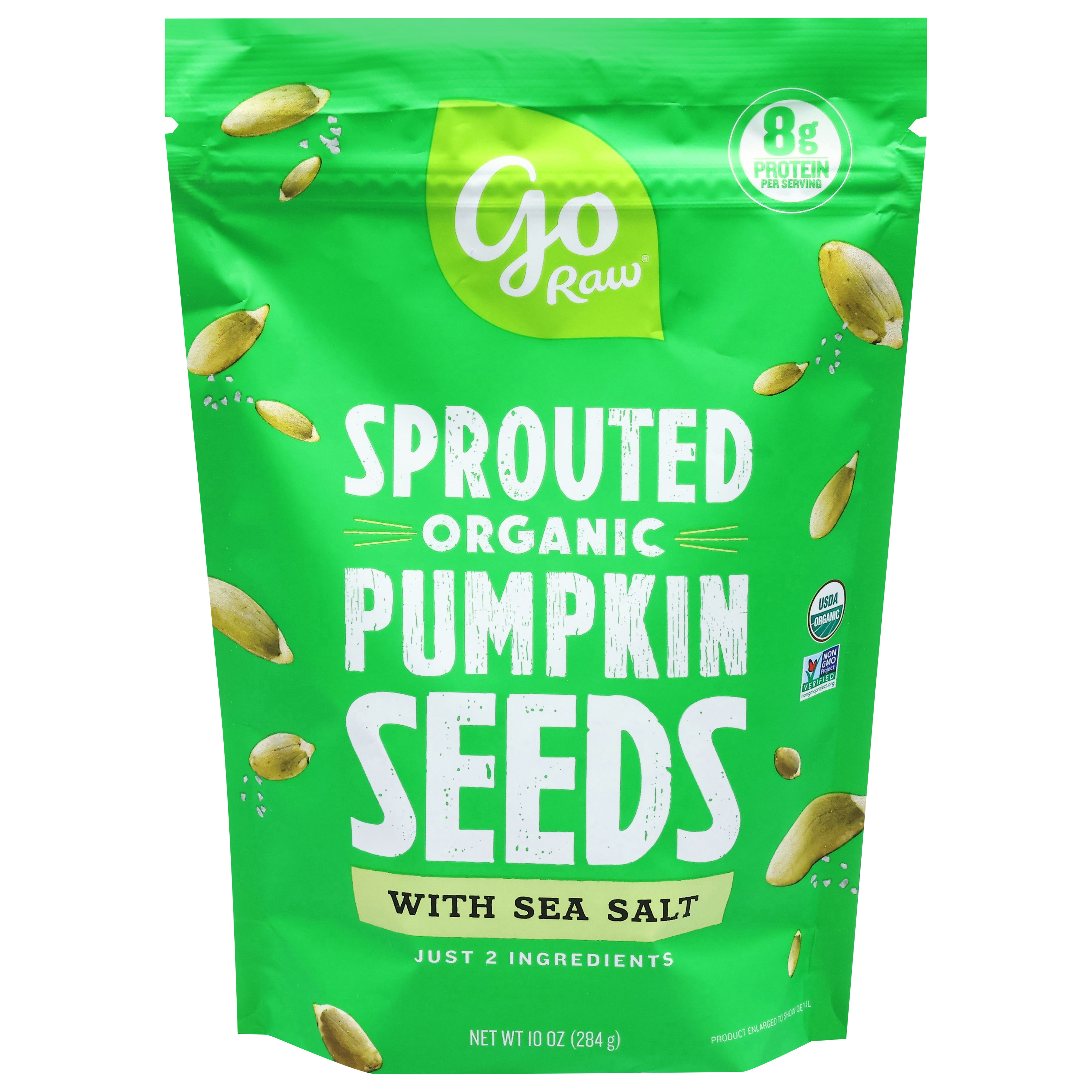 Go Raw Organic Sprouted Pumpkin Seeds with Sea Salt
