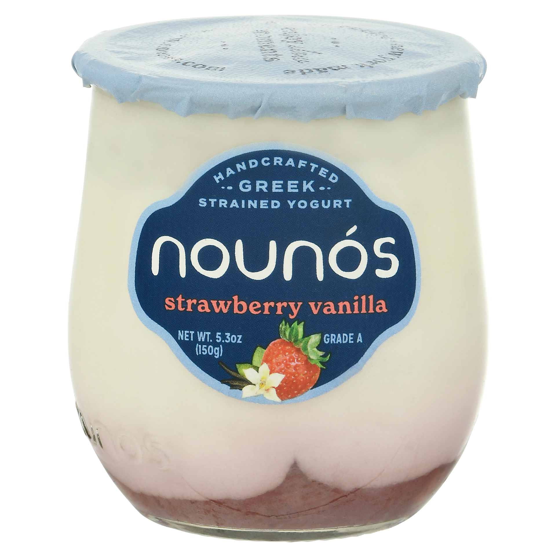 Nounos Strained Greek Strawberry Vanilla Yogurt