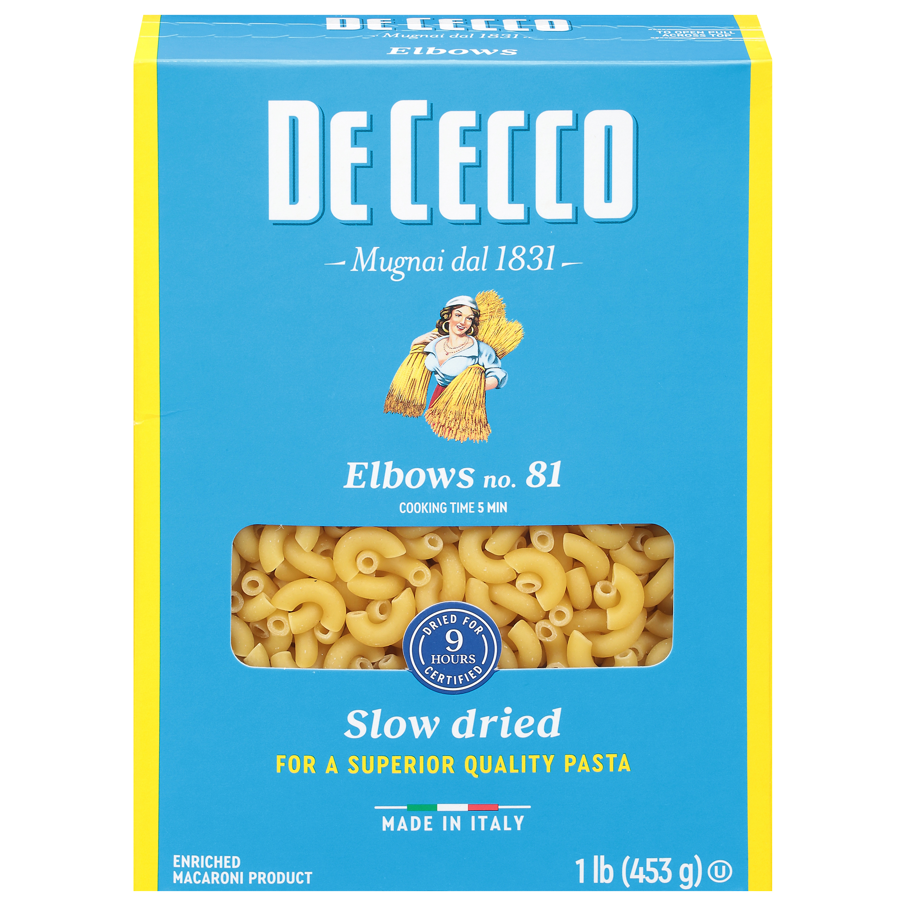 De Cecco Slow Dried No. 81 Elbows
