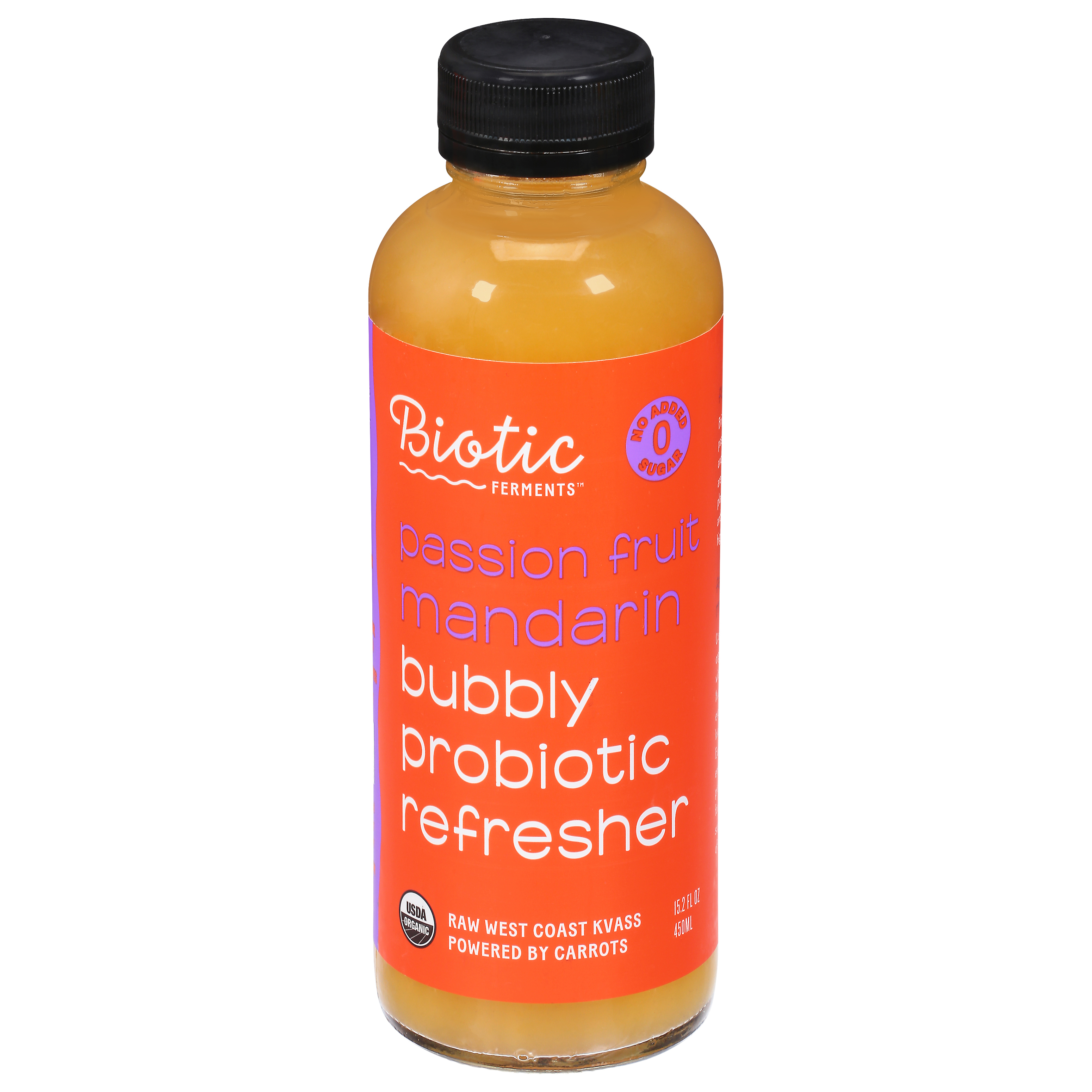Biotic Ferments Raw Passion Fruit Mandarin Kvass