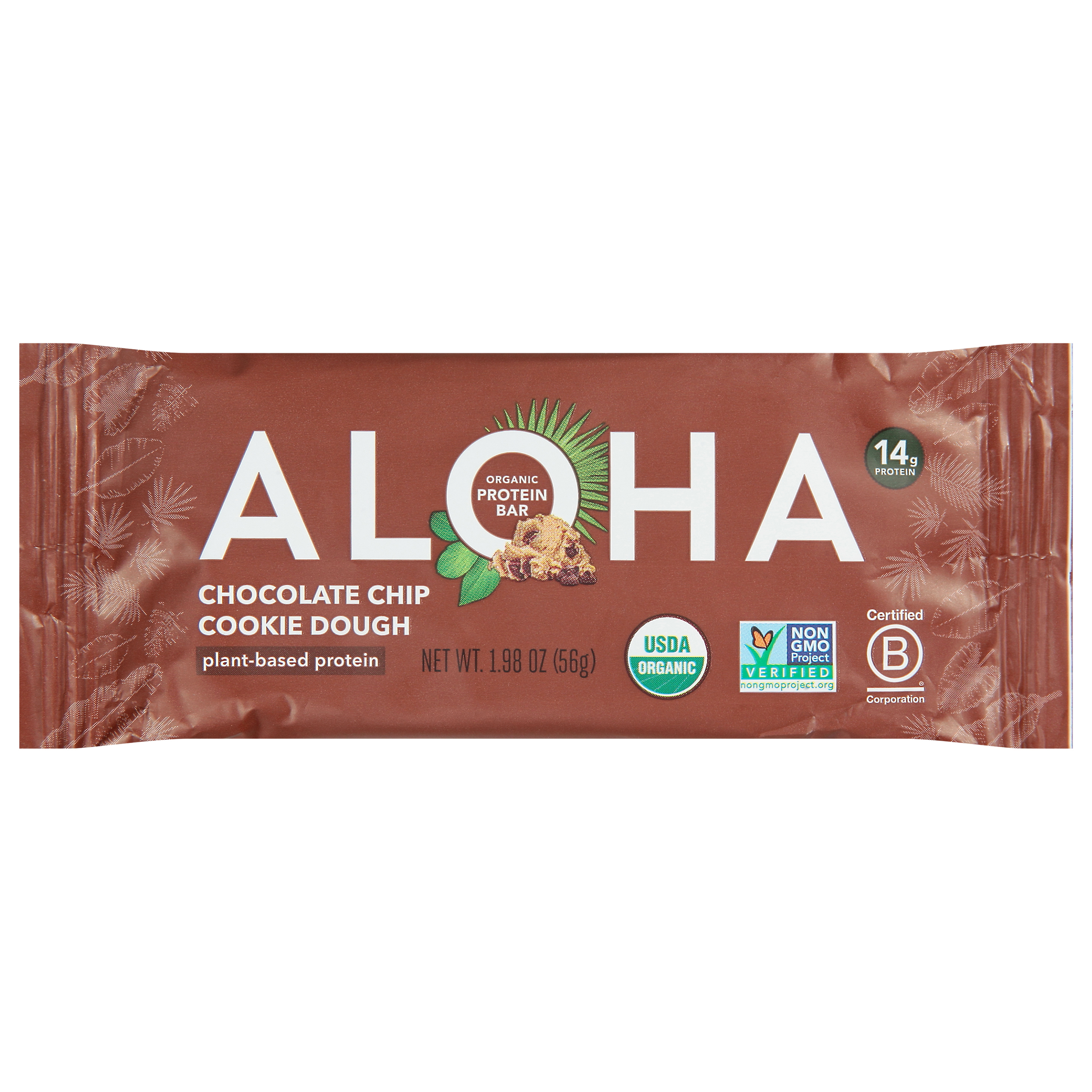 Aloha Organic Chocolate Chip Cookie Dough Protein Bar