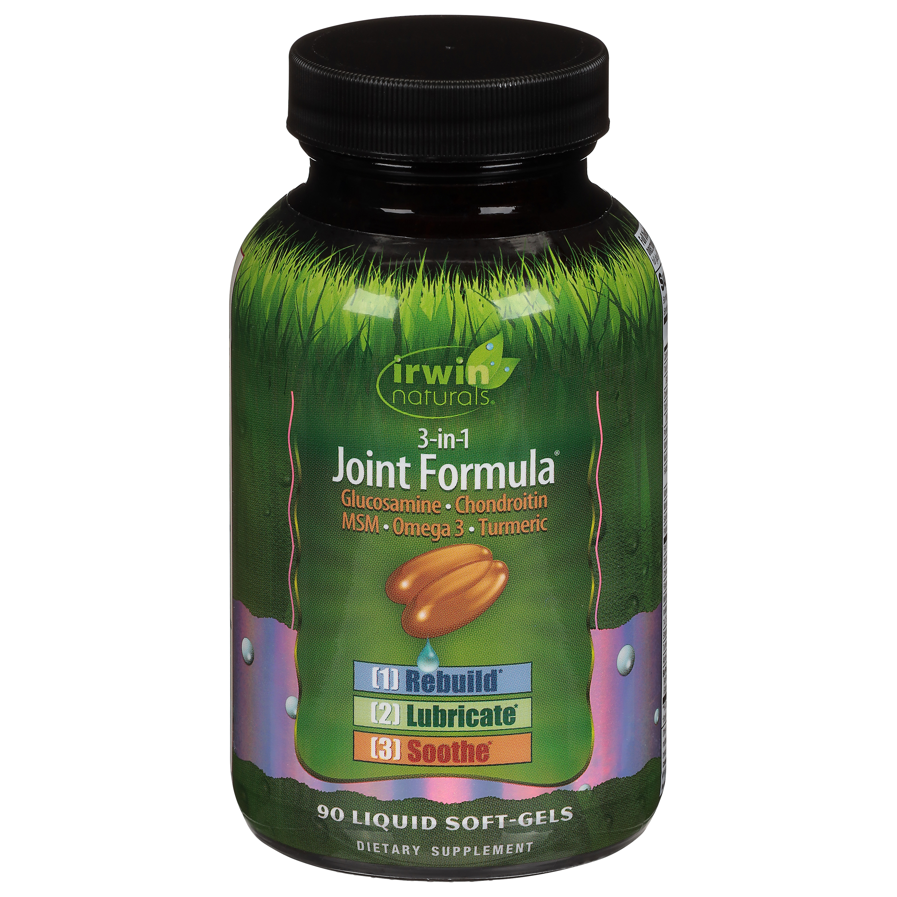 Irwin Naturals 3-in-1 Joint Formula 90 Liquid Soft-Gels