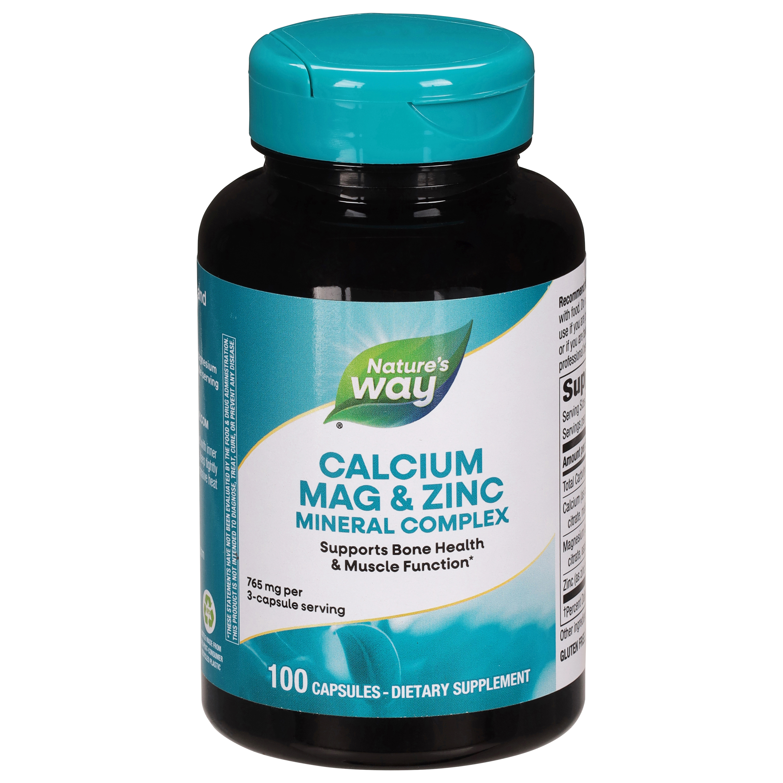 Nature's Way 765 mg Mineral Complex Calcium Mag & Zinc 100 Capsules
