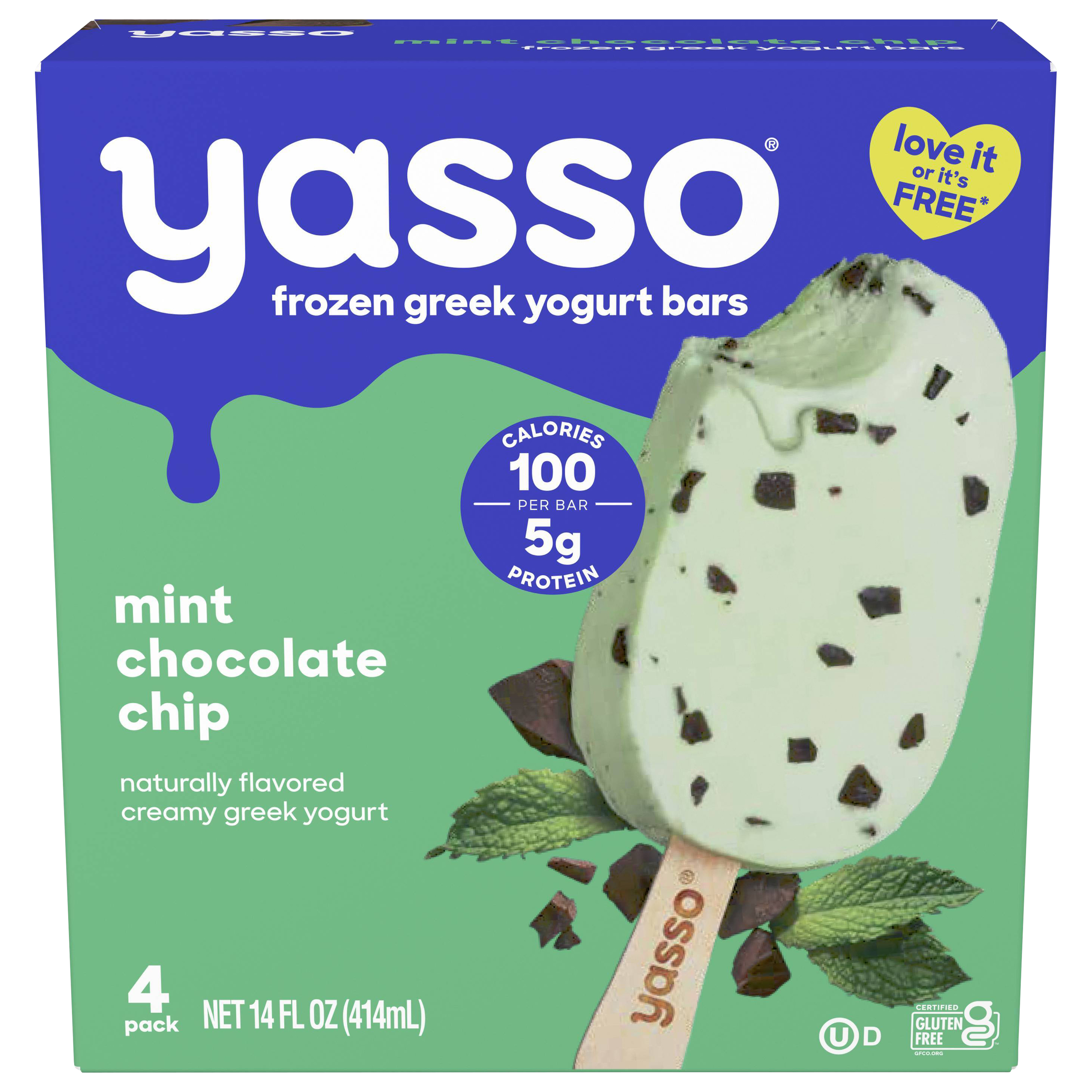 Yasso Yasso Frozen Greek Yogurt Bars Mint Chocolate Chip Bars 4